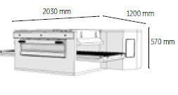 Venarro Gusto DYK-1610G, Konveyörlü Pizza Fırını, 90 pizza/saat, Doğalgazlı 