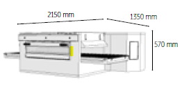 Venarro Gusto DYK-1730G, Konveyörlü Pizza Fırını, 115 pizza/saat, Doğalgazlı 