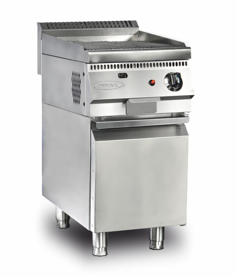 Pimak LTI/70SD-M170-2, Lavtaşlı Izgara, Dolaplı, Gazlı, 63x70x85