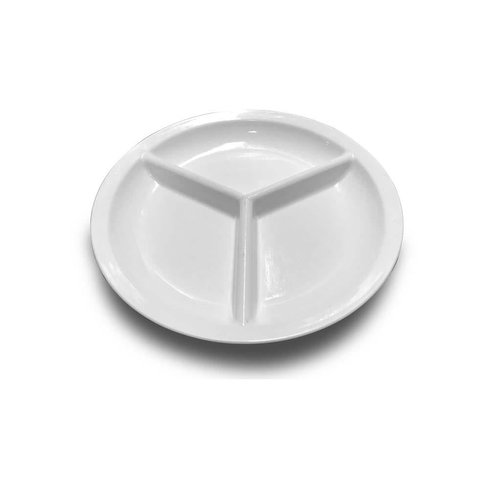 Empero EMP.MED.KTØ23T Bölmeli Kahvaltı Tabağı, Beyaz, Ø23 mm