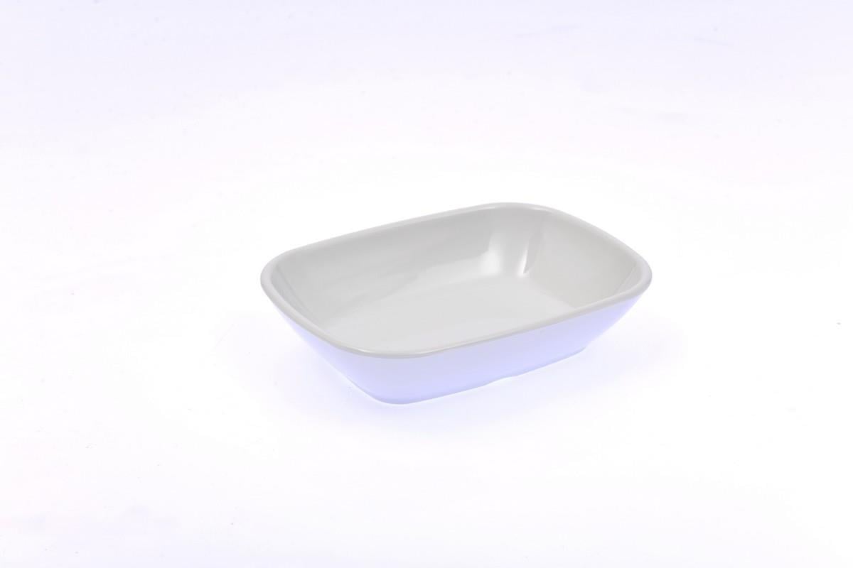 Erkoplas 17 CM Kare Kayık Tabak, Melamin, 12'li Paket, ERKO0314