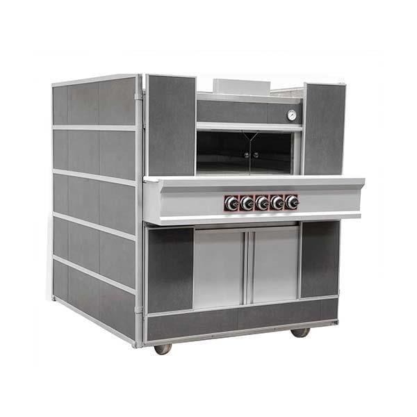 Empero PLF.D1 Gazlı Pide Lahmacun Fırını, Emniyet Ventilli, 100x100 cm