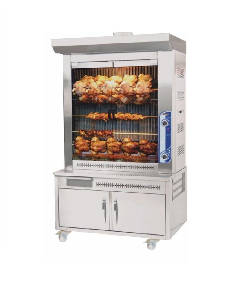 Pimak Gazlı Dökümlü Piliç Çevirme Makinesi, 55 Piliç Kapasiteli