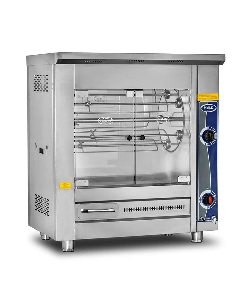 Pimak Tamburlu Piliç Çevirme Makinesi, 25 Piliç Kapasiteli, Set Üstü, Gazlı, PI2/M006