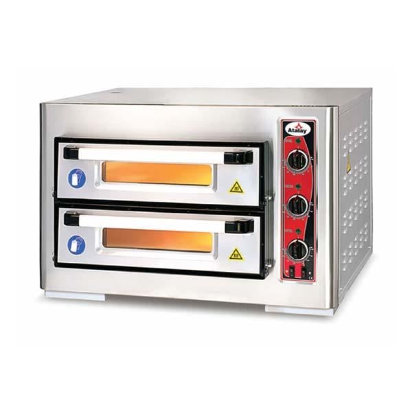 Atalay APF-40/2 Pizza Fırını, Çift Katlı, Elektrikli, 40x40 cm
