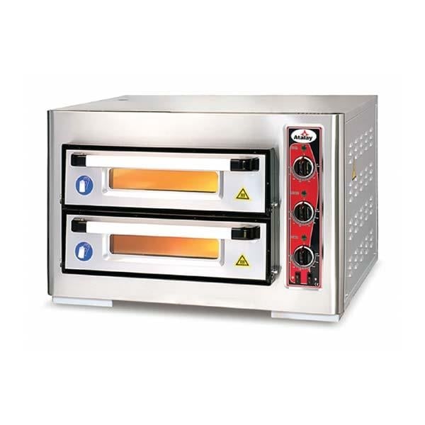 Atalay APF-50/2 Pizza Fırını, Çift Katlı, Elektrikli, 50x50 cm