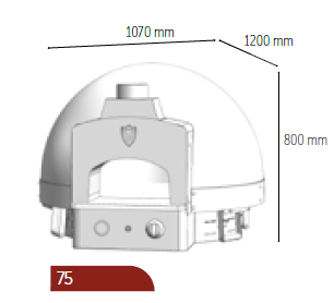 Venarro DYK-75-G Natello Taş Tabanlı Gazlı Pizza Fırını, 75x75 (Alt Stand Dahil)