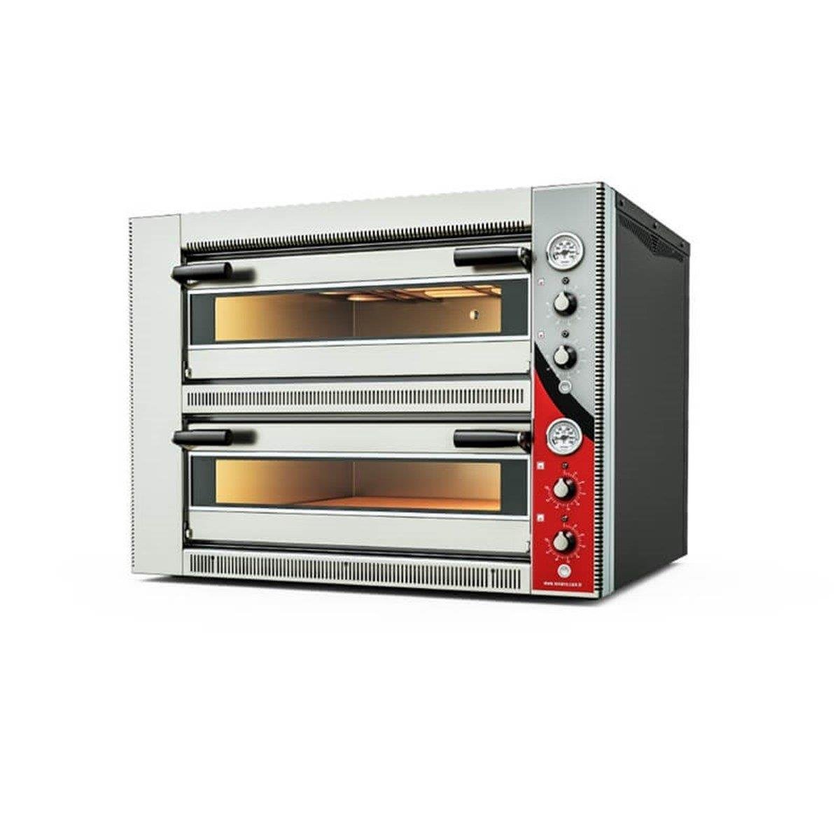 Venarro Frigga DYP-4+4S Çift Katlı Pizza Fırını Elektrikli 34 cm x 4+4 Pizza Kapasiteli 