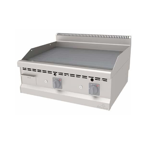 Atalay AGI-870 Set Üstü Izgara, Gazlı, Düz Plate, 80x70x30