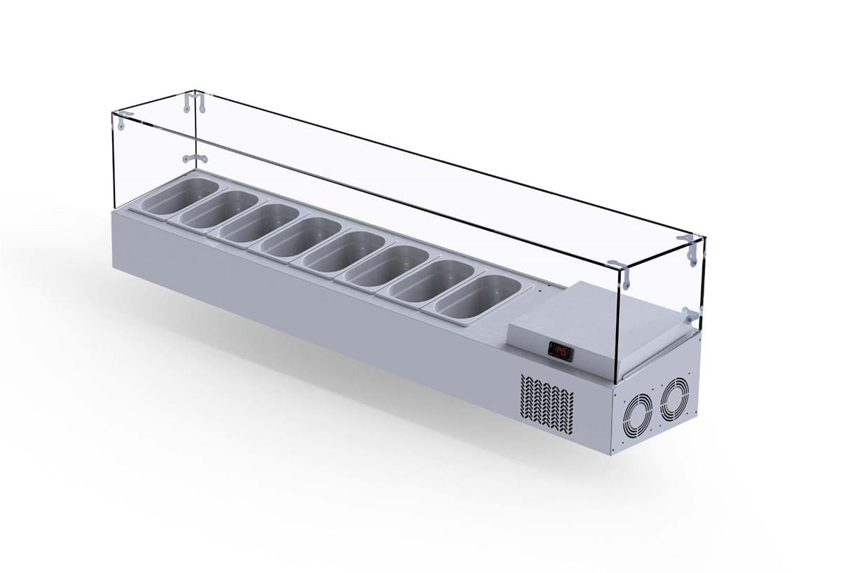 Iceinox Set Üstü Saladbar 8 Gn 1/4-150 VTP 178 GL