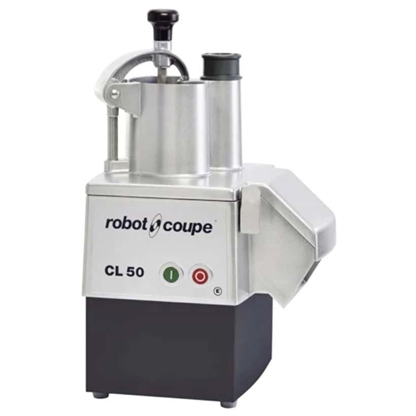 Robot Coupe CL 50 Sebze Doğrama Makinesi, Küp Bıçak 10x10 ve Dilimleyici Disk