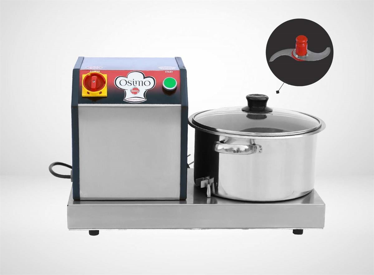 Osimo Paslanmaz Soğan Doğrama Makinesi 8 Litre 220V OHE.SD.01