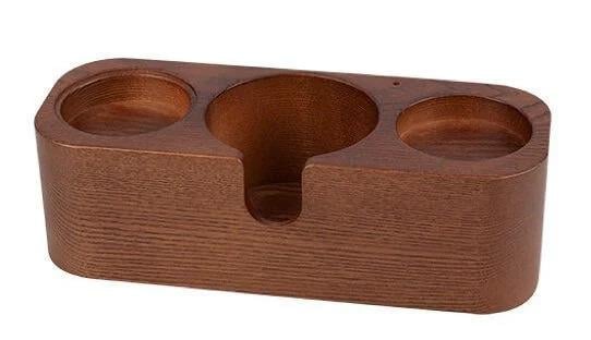 Motta Ahşap Tamper Standı, 3 Gözlü