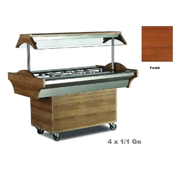 Empero EMP.SBS.04.F Sıcak Benmari, Fındık Model, 4x1/1 Gn, 150x89 cm