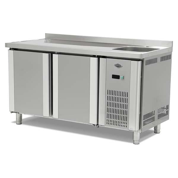 Empero EMP.150.70.01-EV Evyeli Tezgah Tip Buzdolabı, 2 Kapılı, 150x70x85
