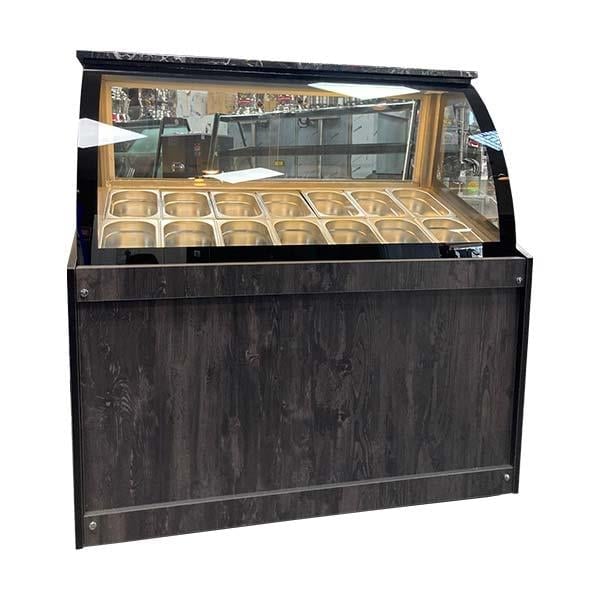 Ydg Kumpir ve Waffle Teşhir Tezgahı, 124x80x130 cm