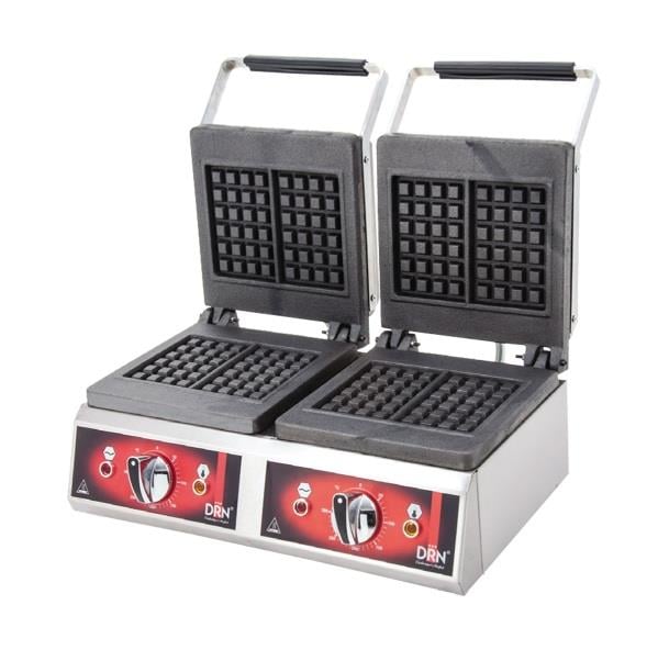 Drn Waffle Makinesi Çiftli Kare - Elektrikli