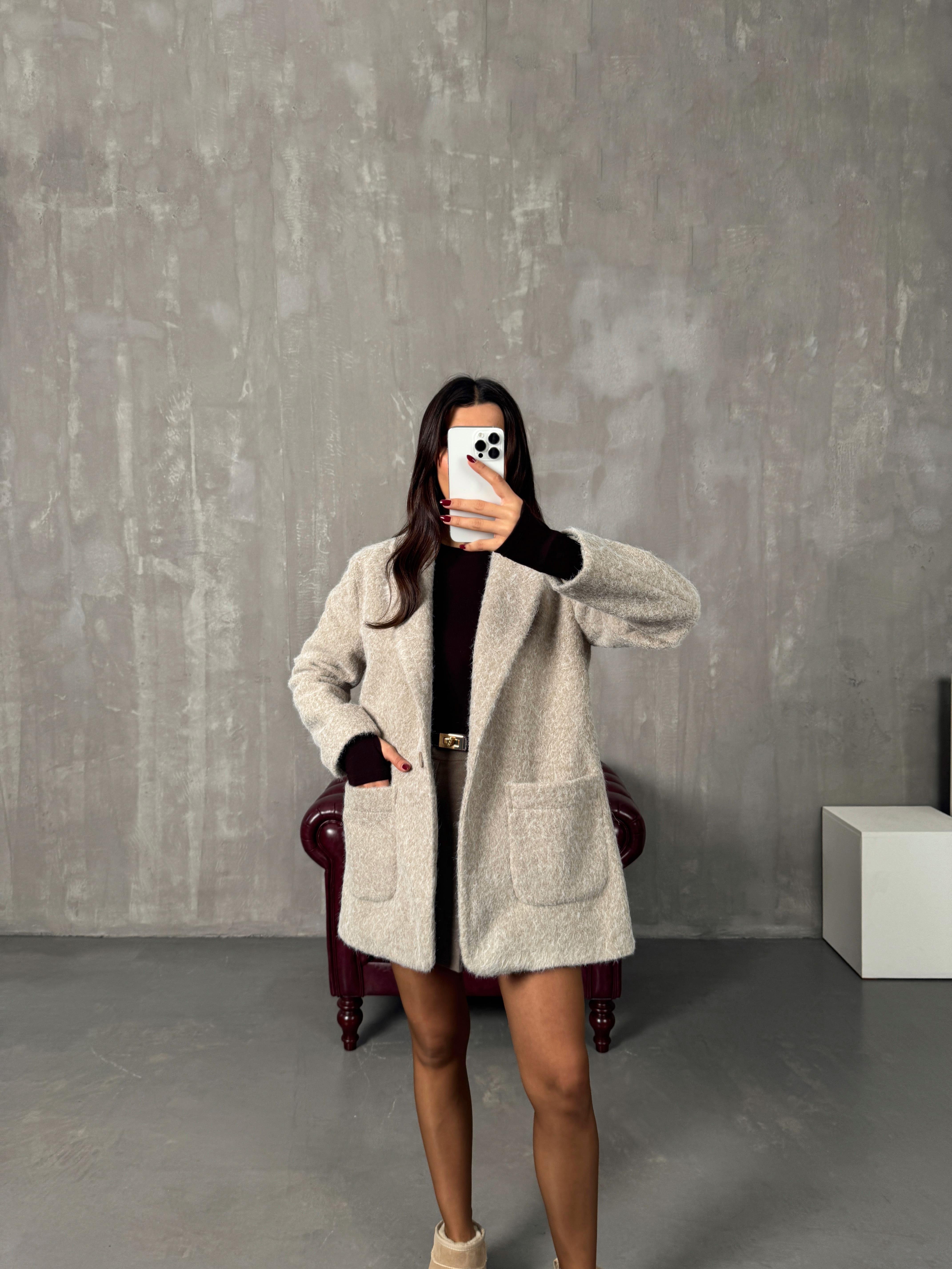 Twice Taş Astarlı Kırçıllı Ceket