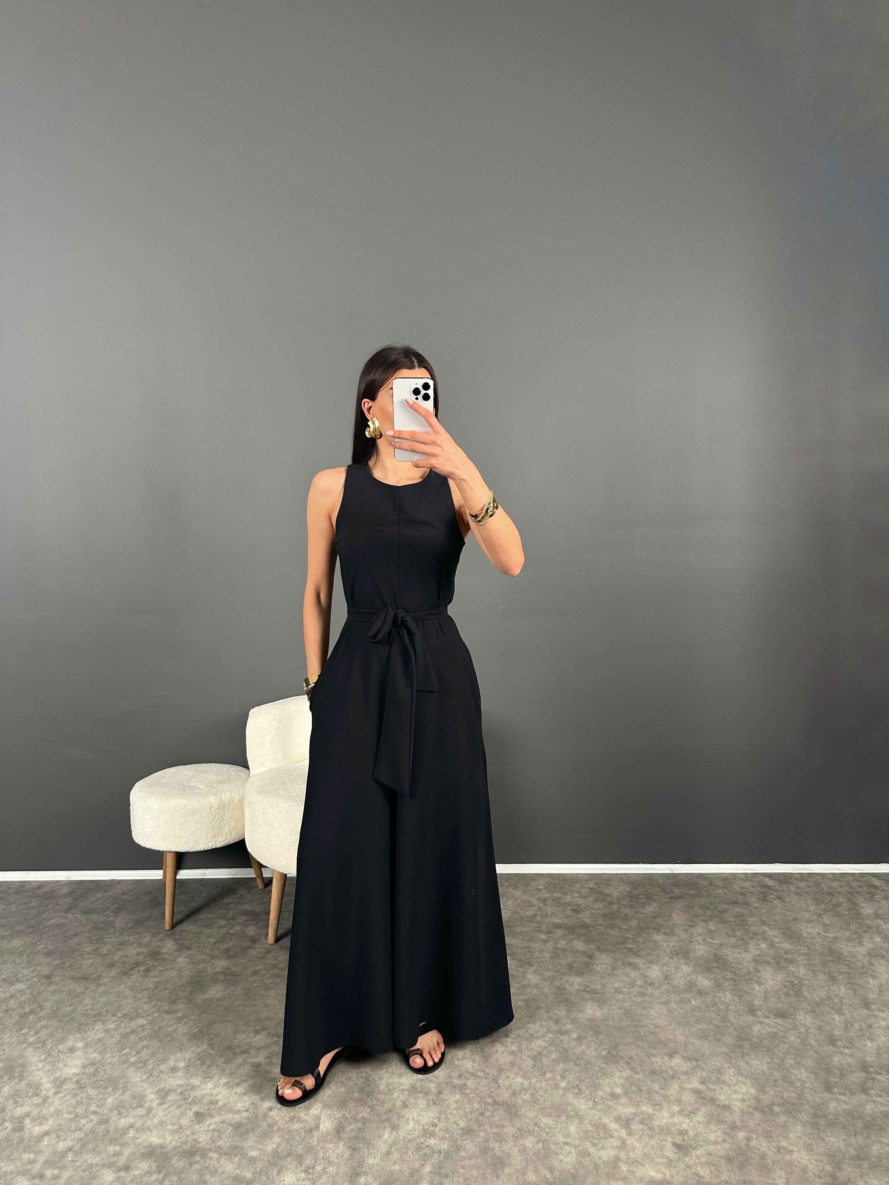 Brasil Siyah Kuşaklı Cepli TulumGausTULUMGU007974