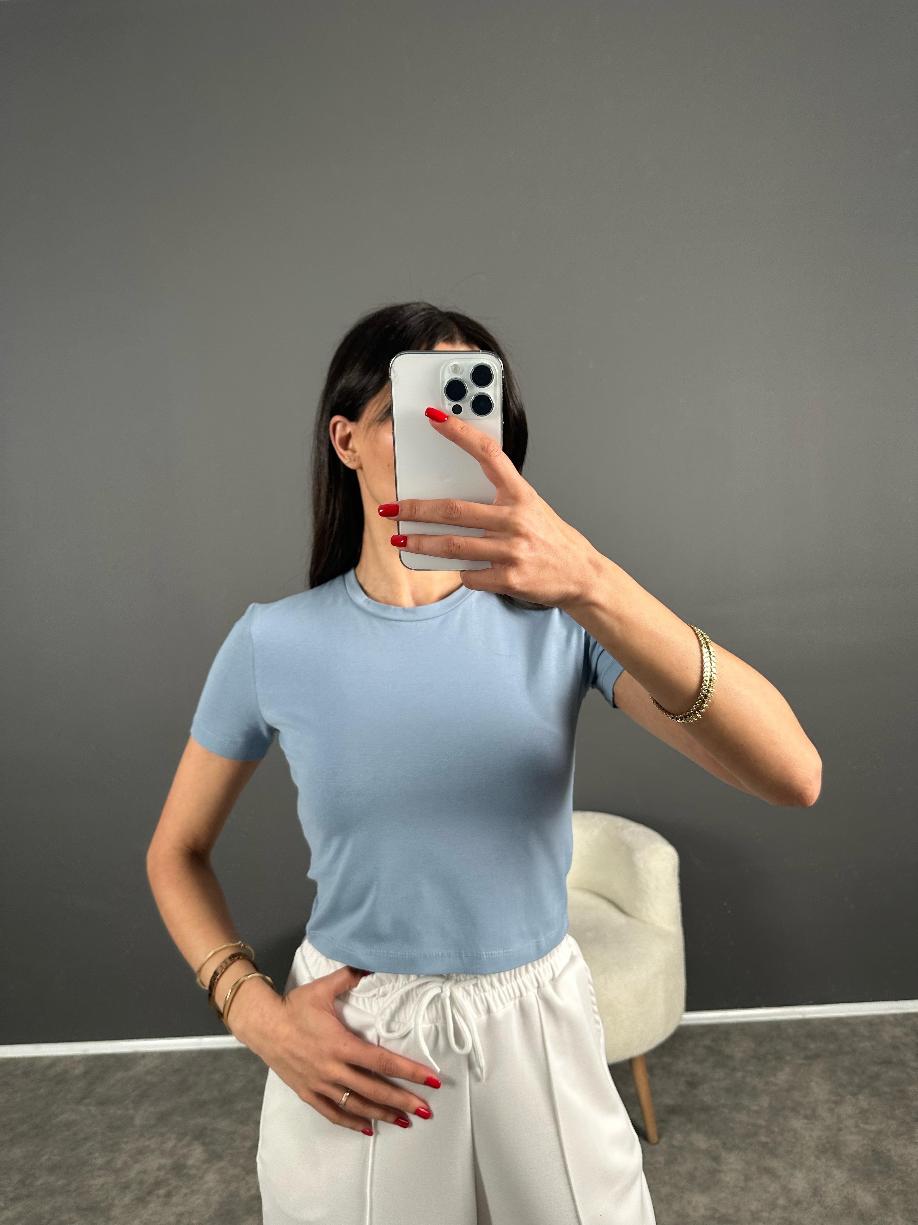 AS Mavi Crop T-shirtGausTSHIRTGU007907