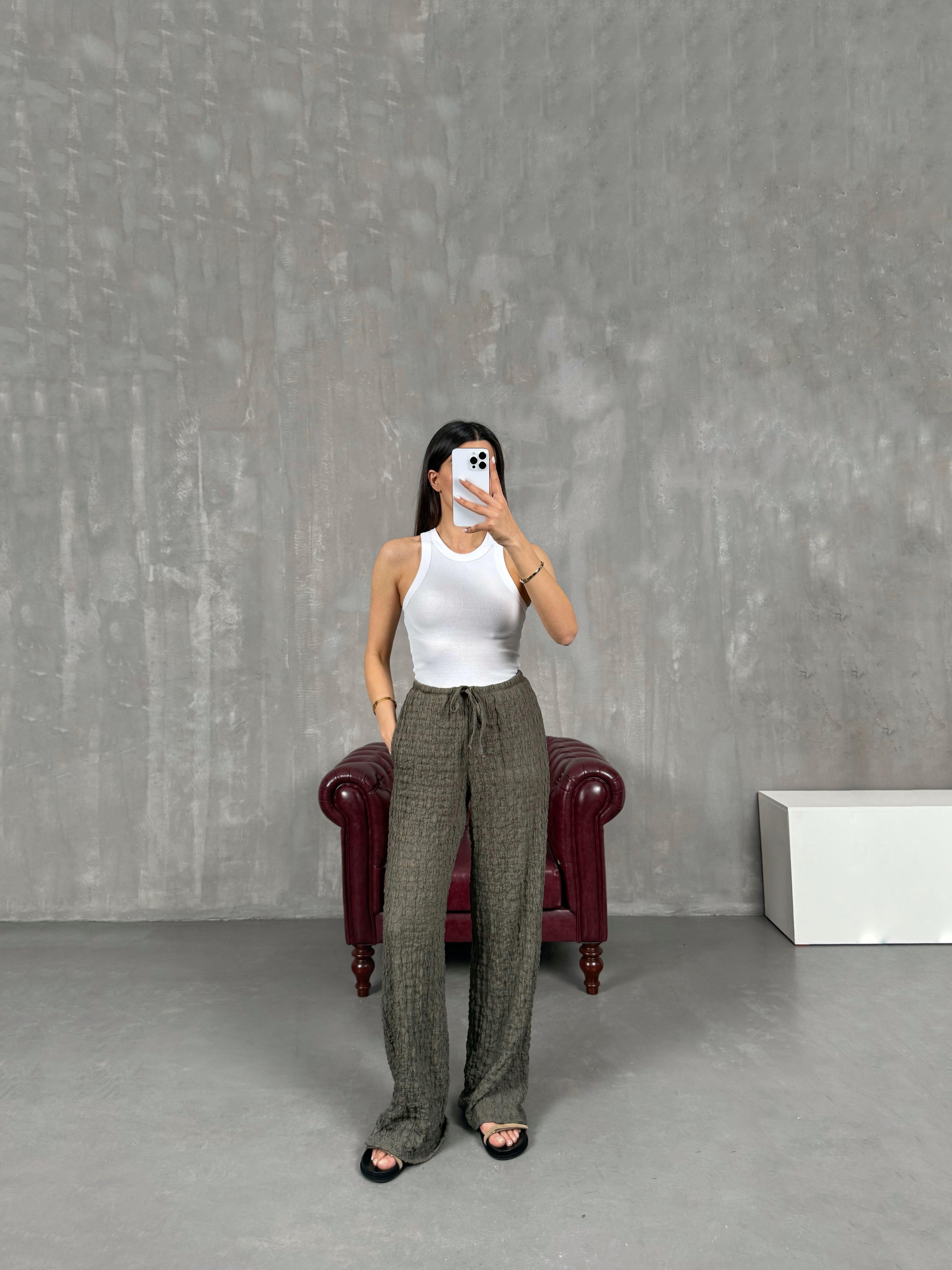 Haki Bürümcük Pantolon Gaus00067