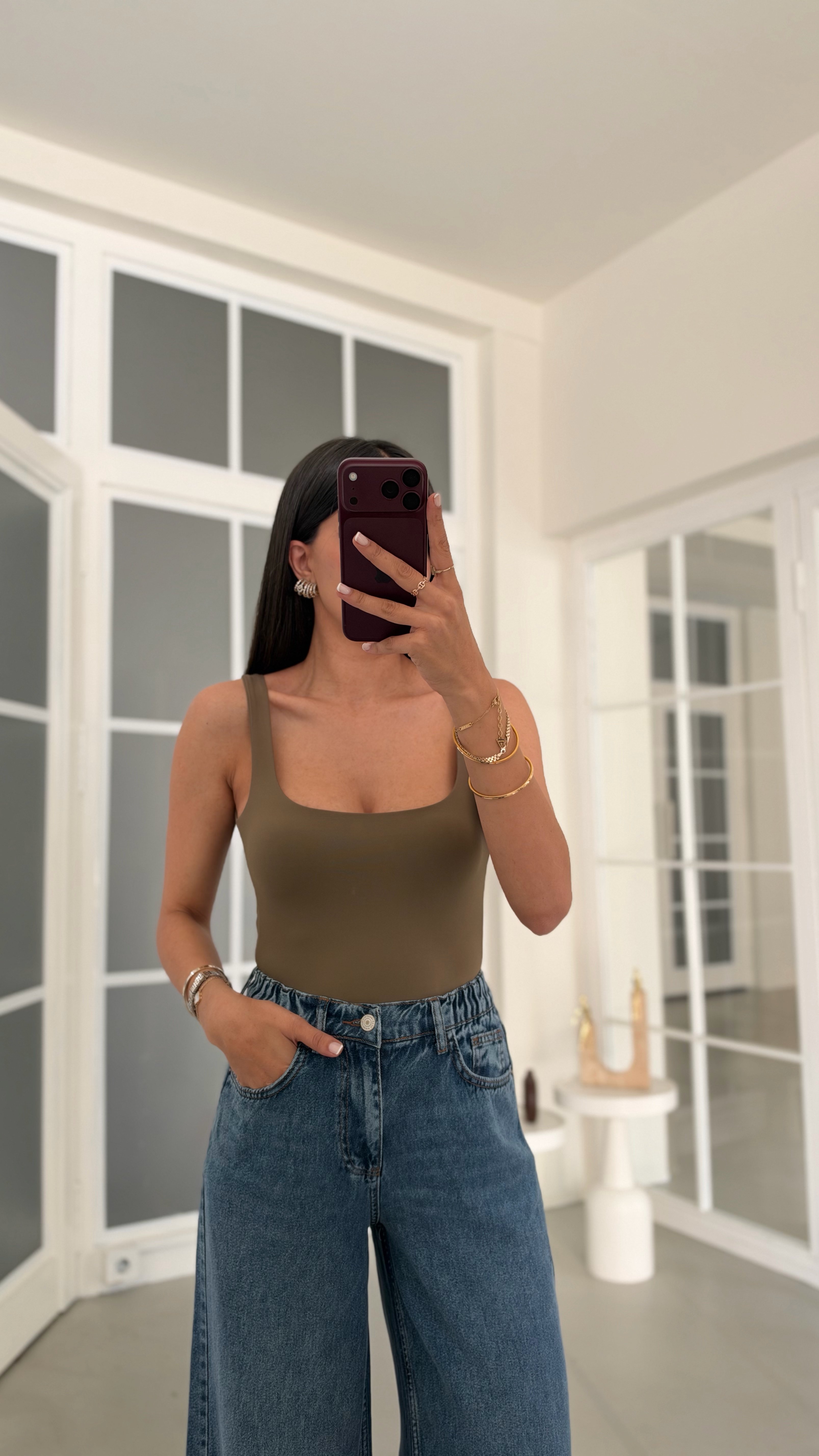 Yeşil Basic Bodysuit GAUS-02333GAUSBODYSUİTGAUS-02333