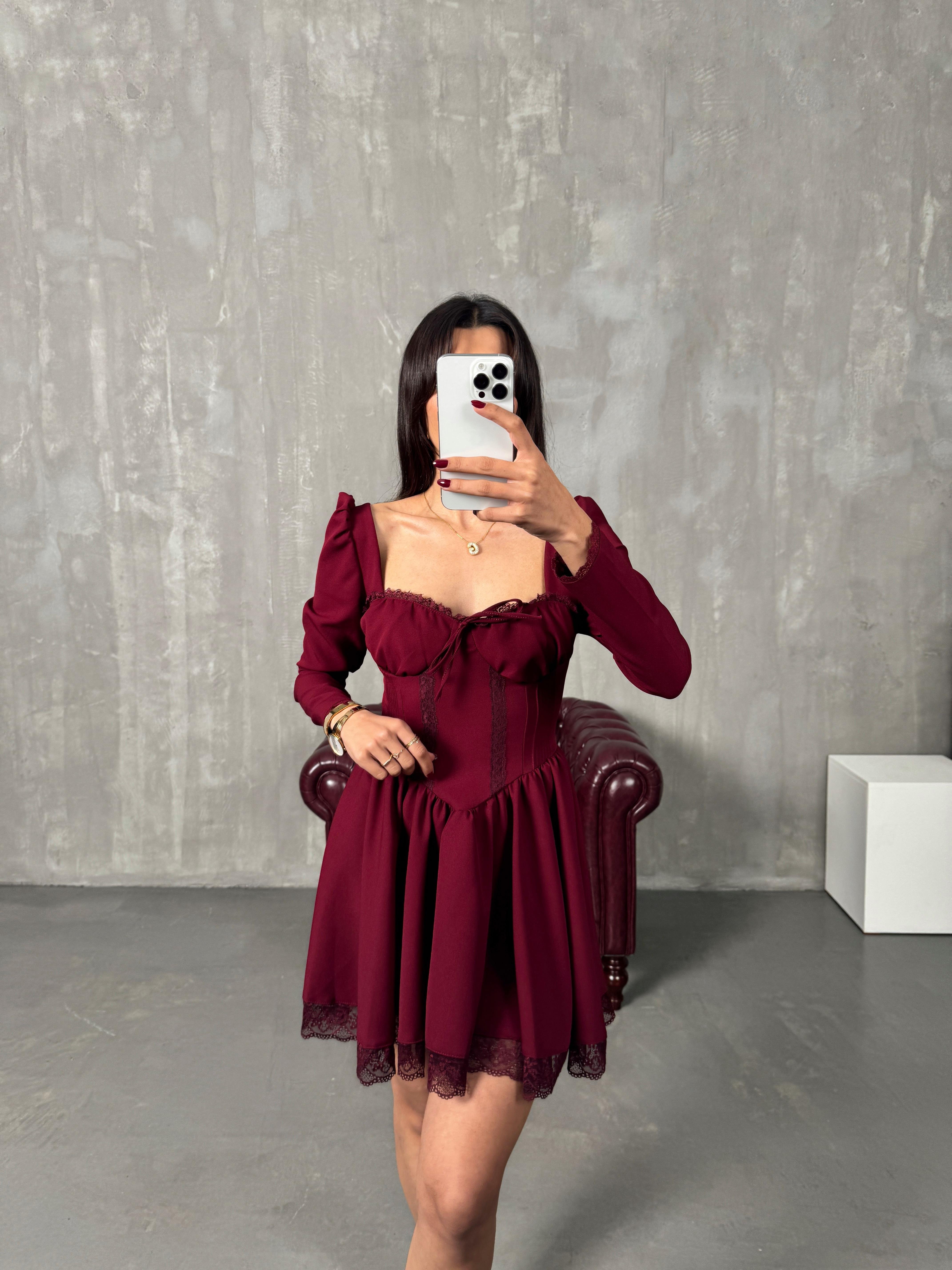 Norbe Bordo Tasarım Prenses Elbise