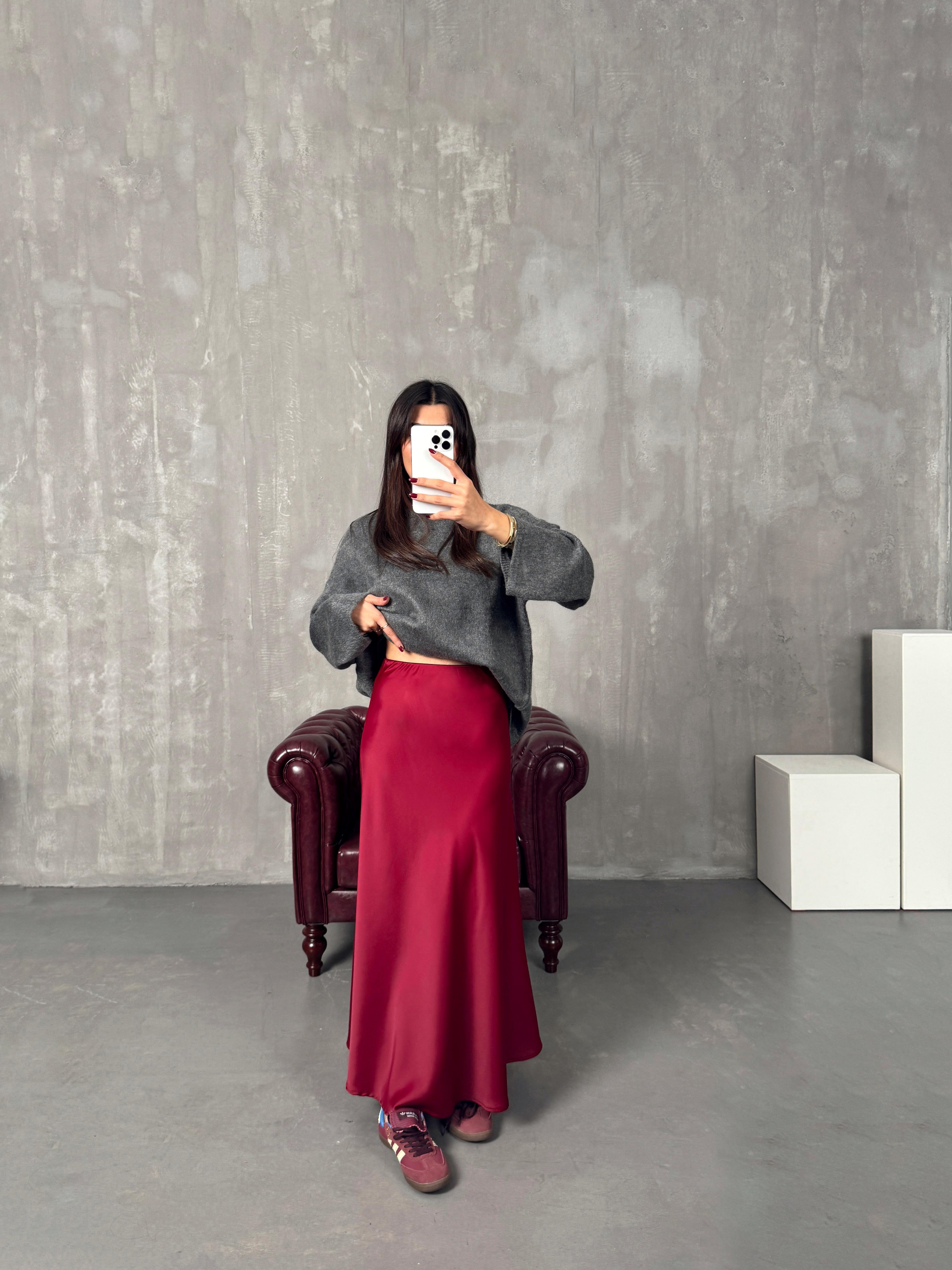 Oliv Bordo Maxi Saten EtekGausETEKGU00903992