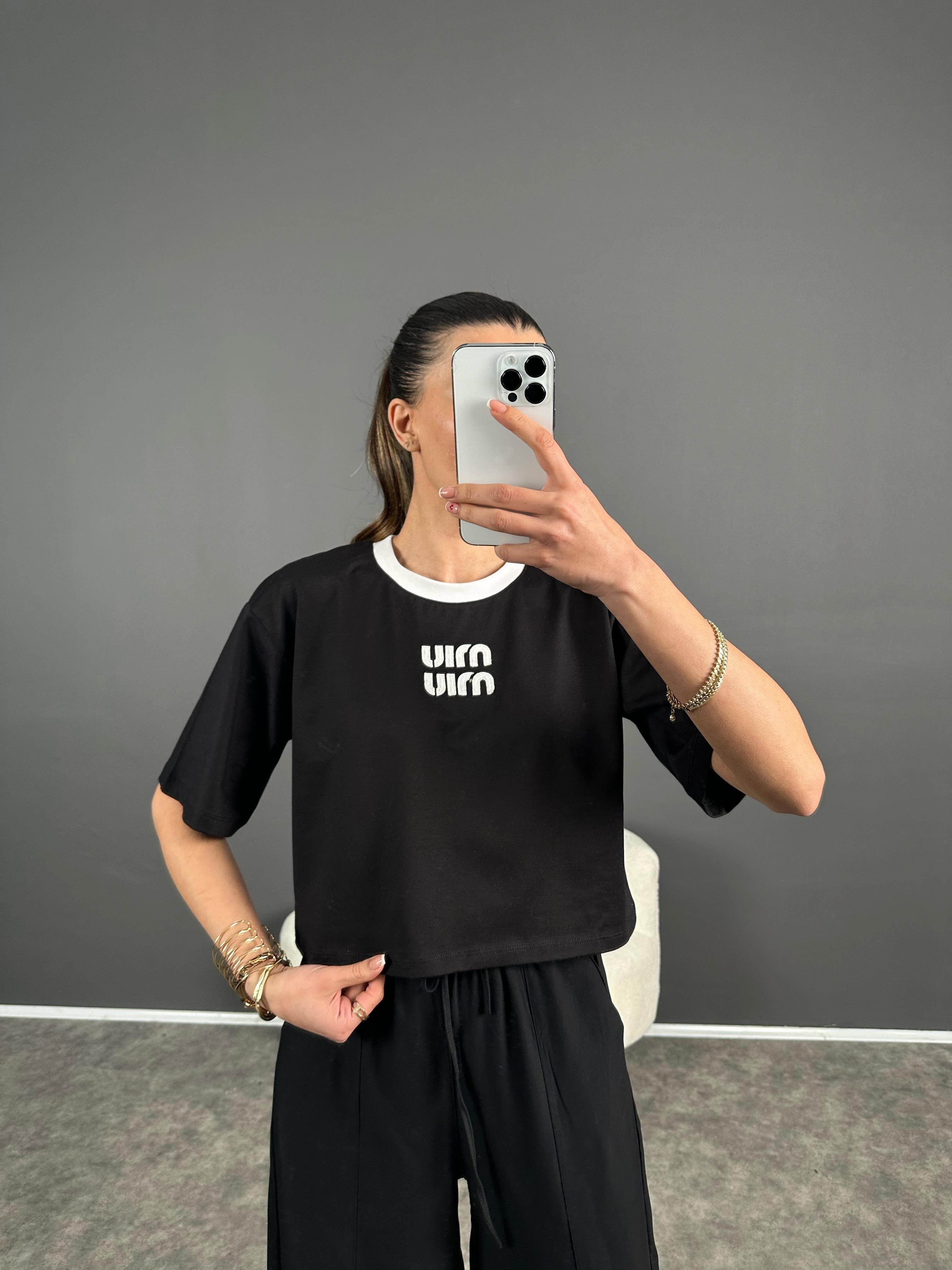 Premium Siyah Baskılı Tshirt