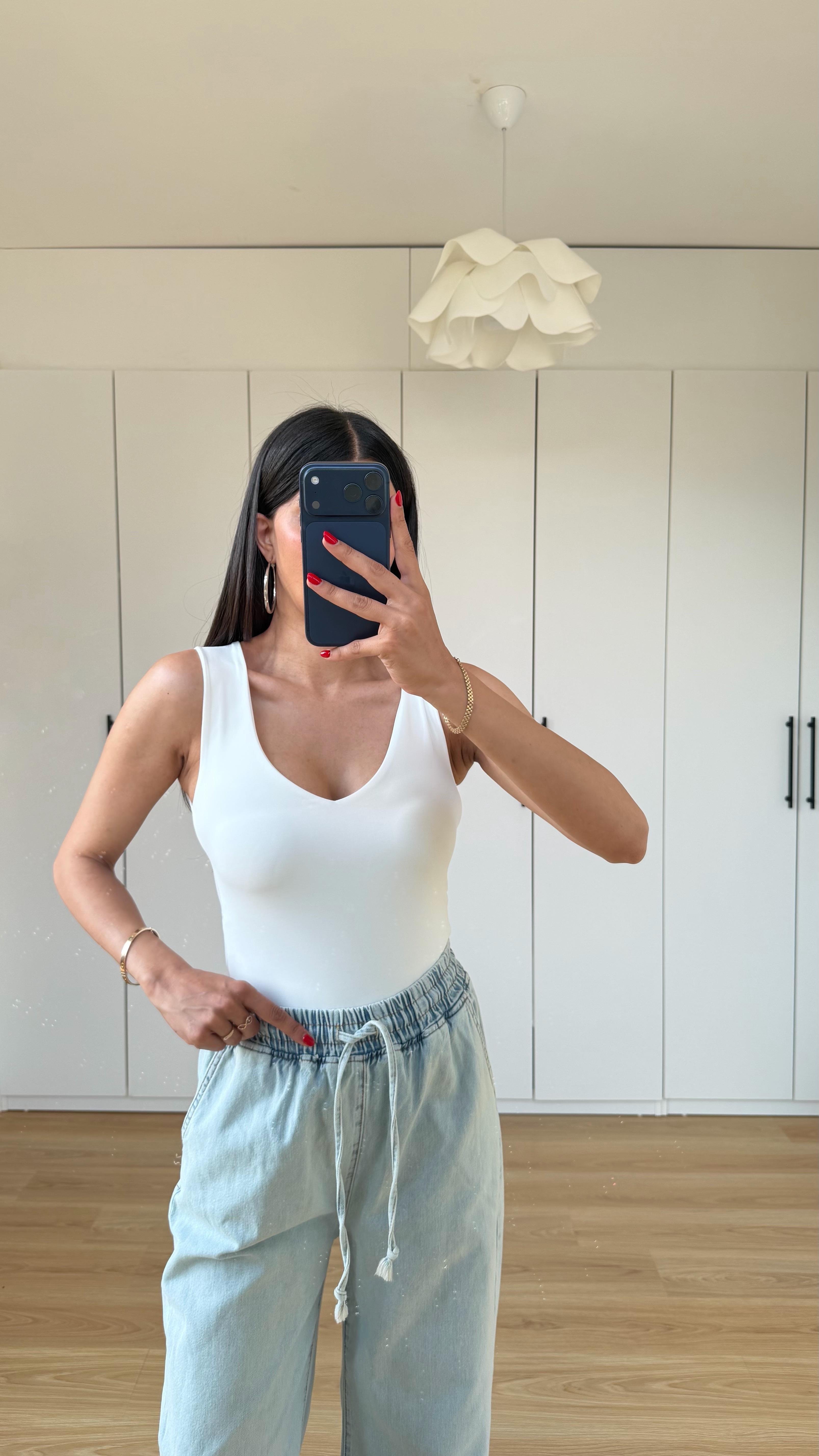 Beyaz Basic Bodysuit GAUS-01564GAUSBODYSUİTGAUS-01564