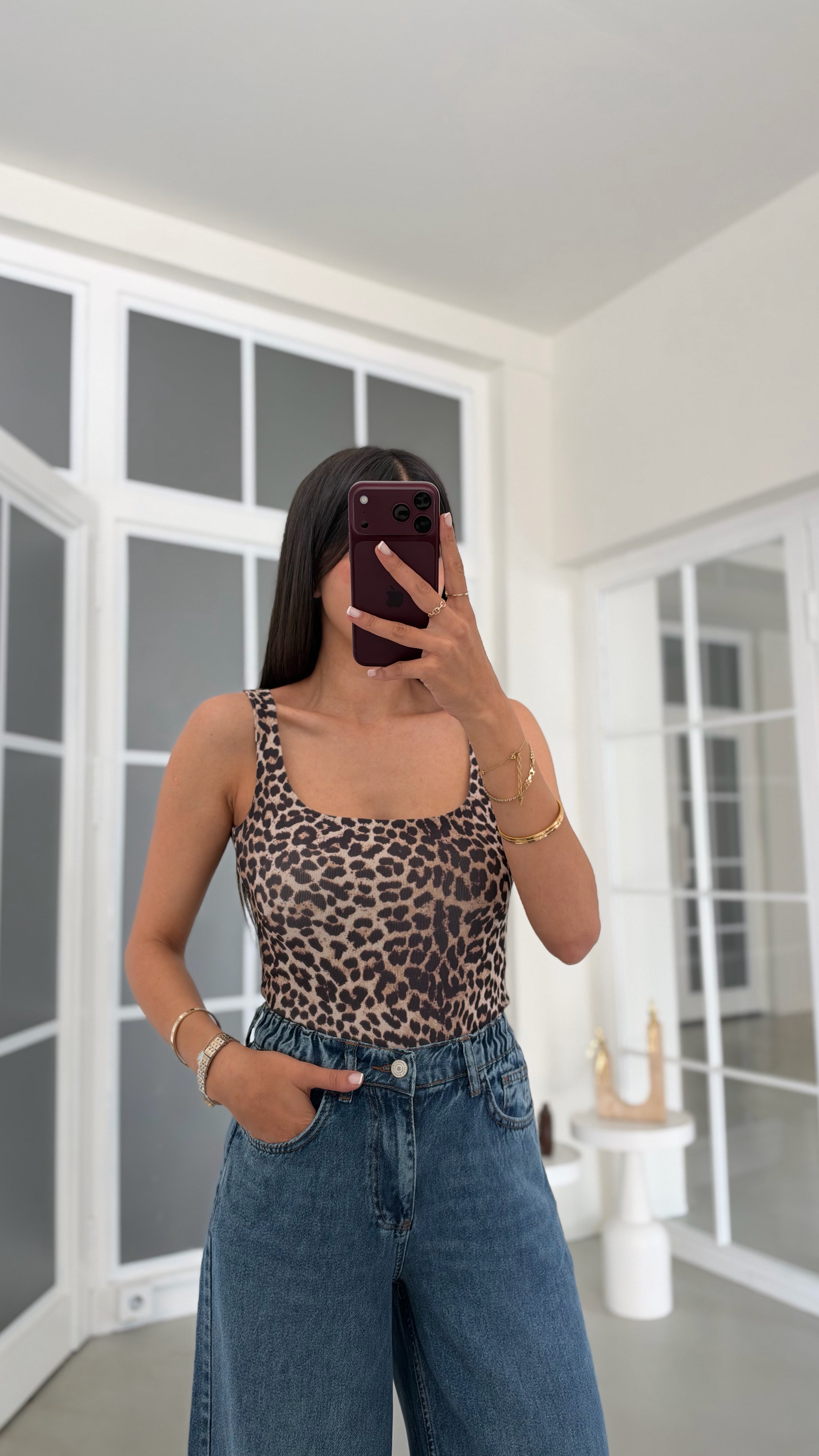 Leopar Basic Bodysuit GAUS-02333GAUSBODYSUİTGAUS-02333