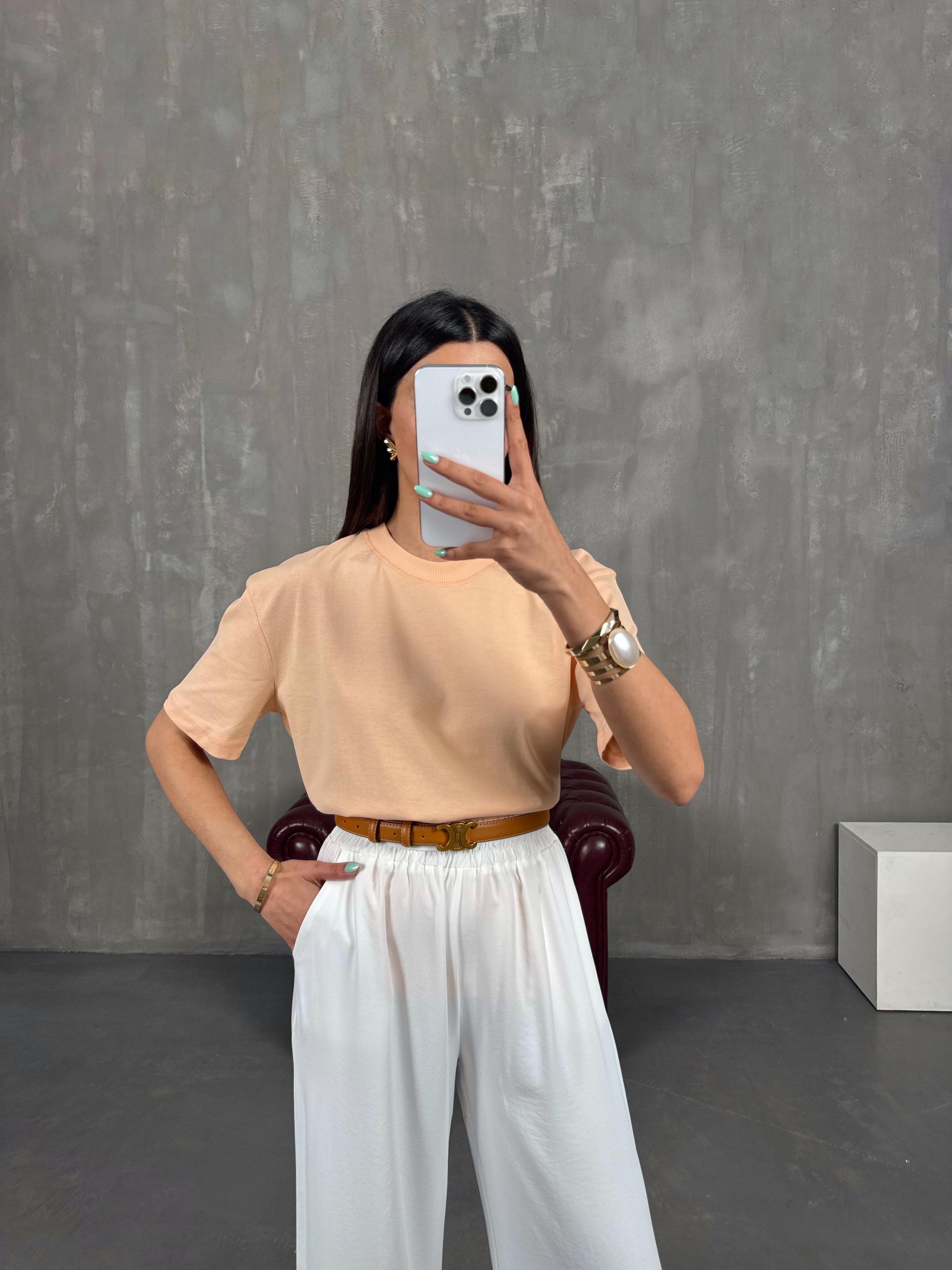 Somon Bisiklet Yaka Tshirt Gaus00250GausTSHIRTGU1001579