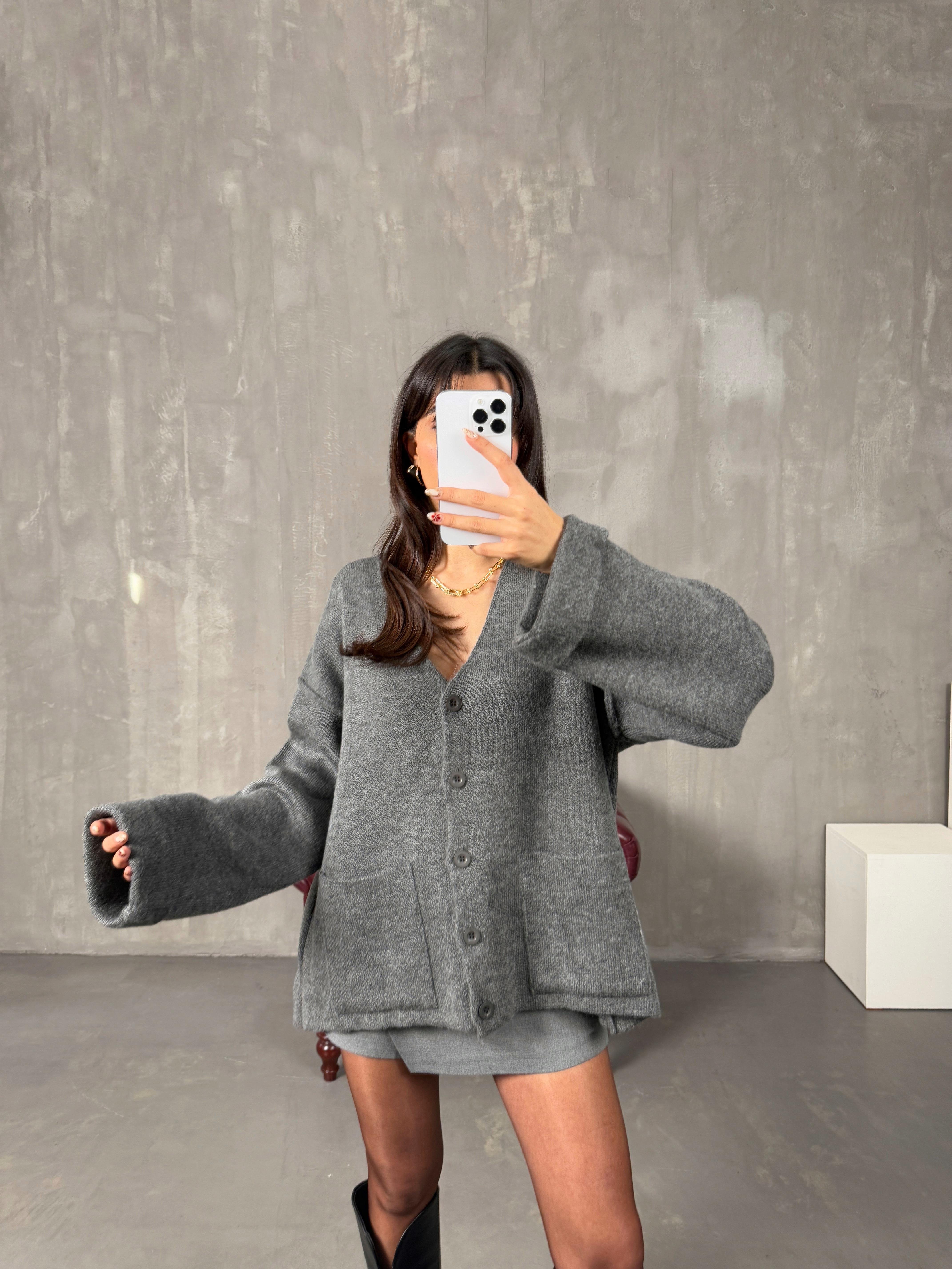 Brone Antrasit Cepli Pinterest Triko Hırka