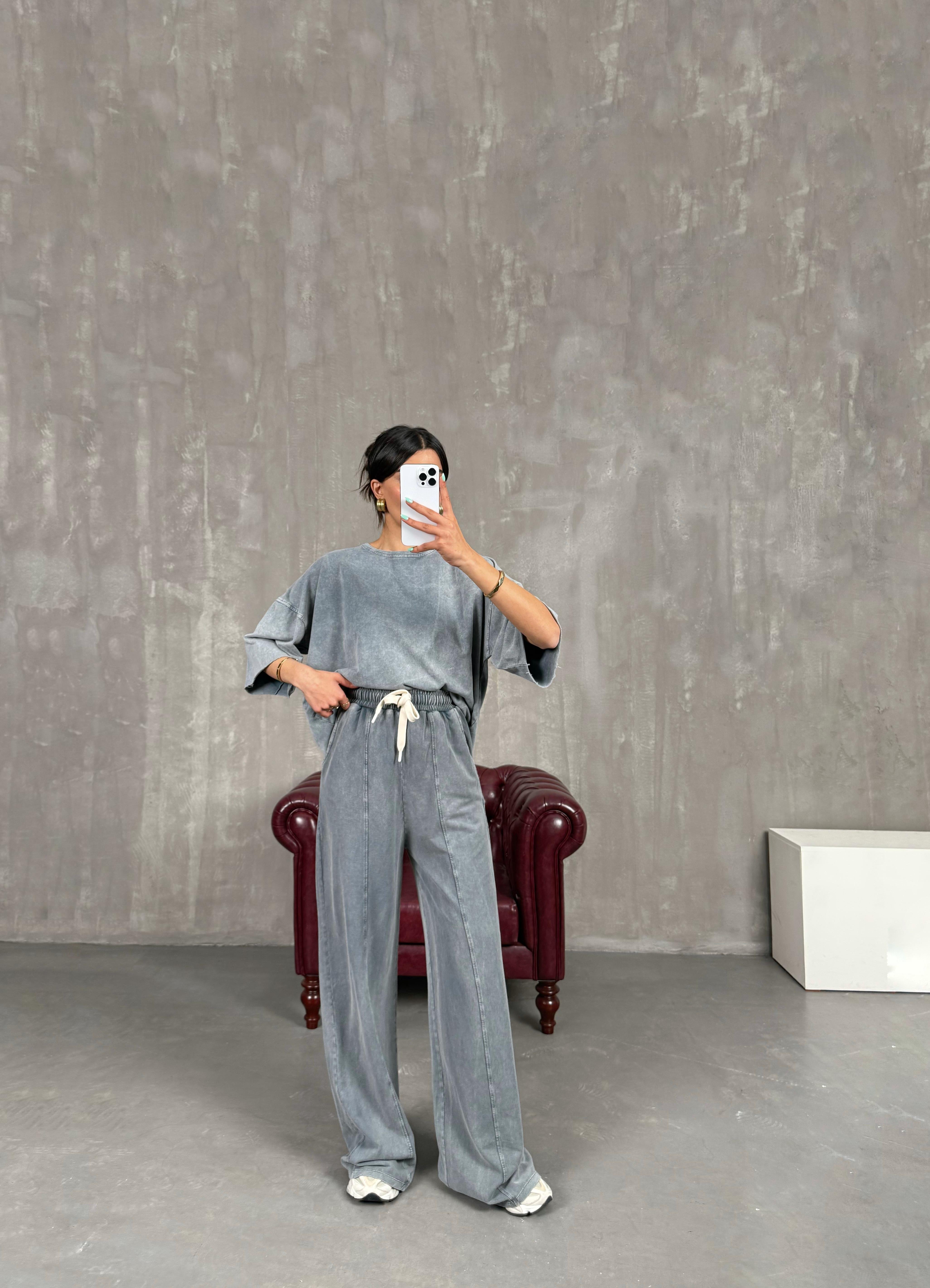 Gri Yıkamalı İkili TakımGaus00246GausTAKIMGU1001570