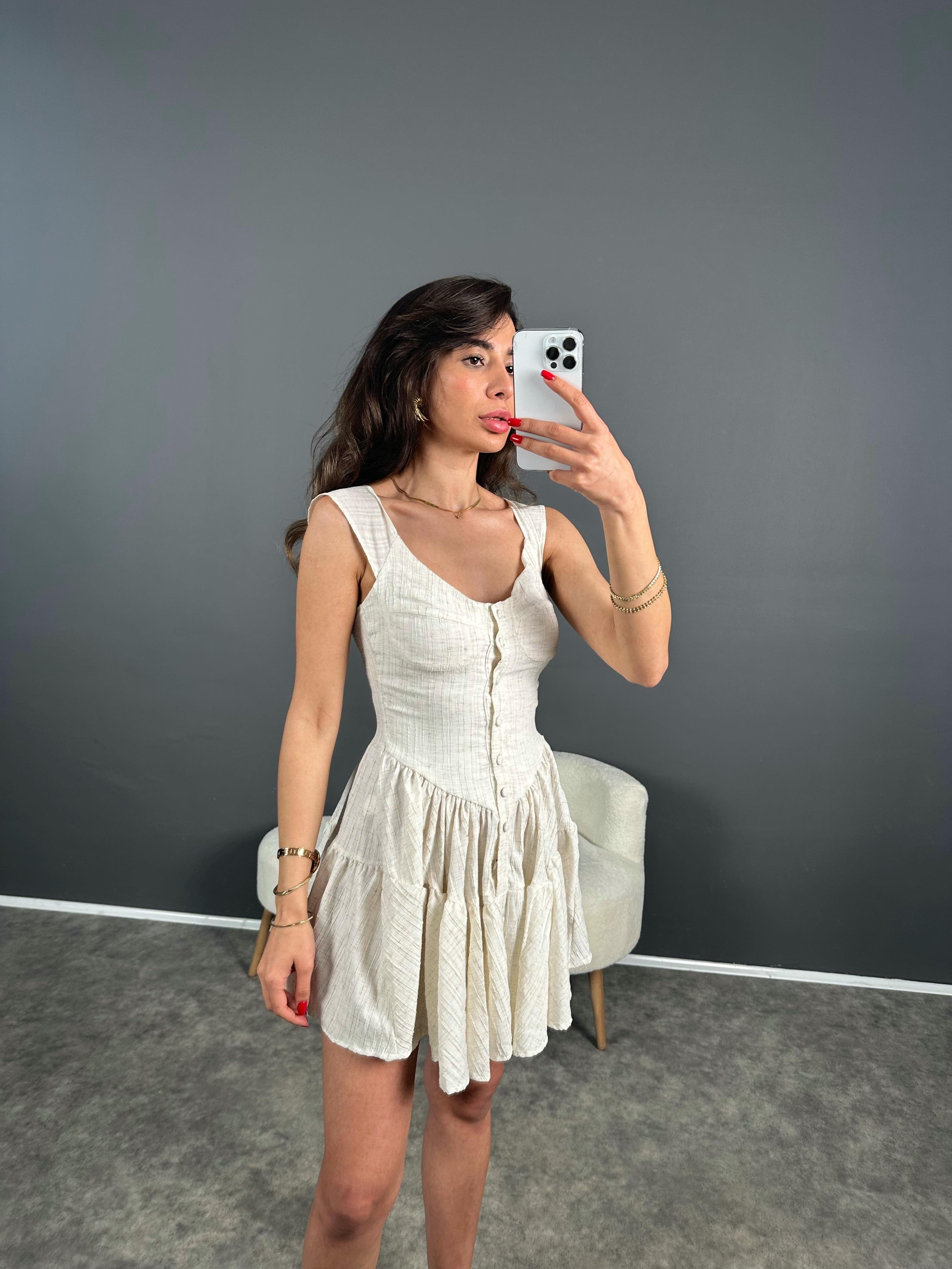 Gofre Mini Şortlu ElbiseGausELBİSEGU007082