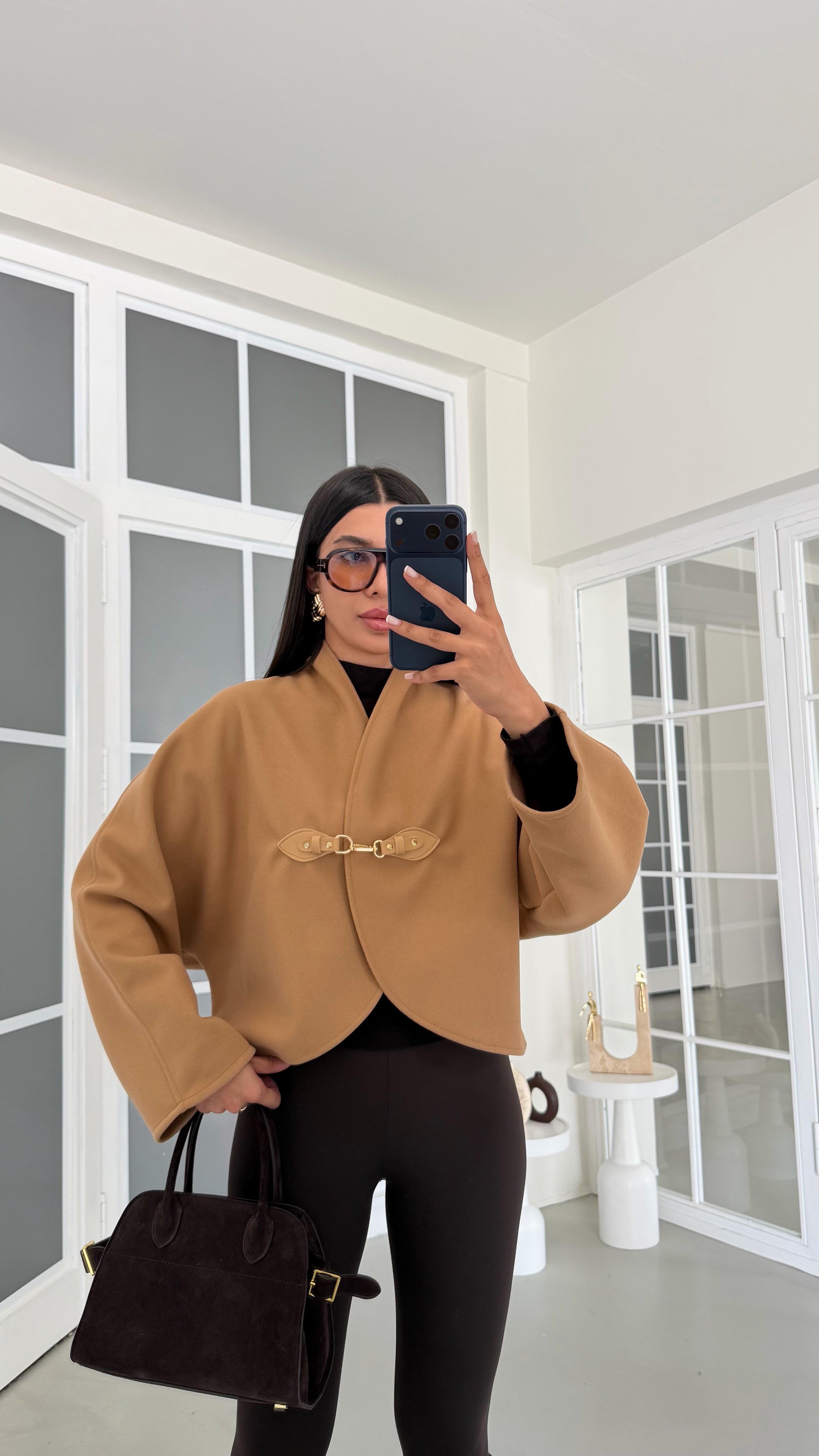 Camel Tokalı Kaşe Premium Ceket GAUS-02102GAUSJacketsGAUS-02102