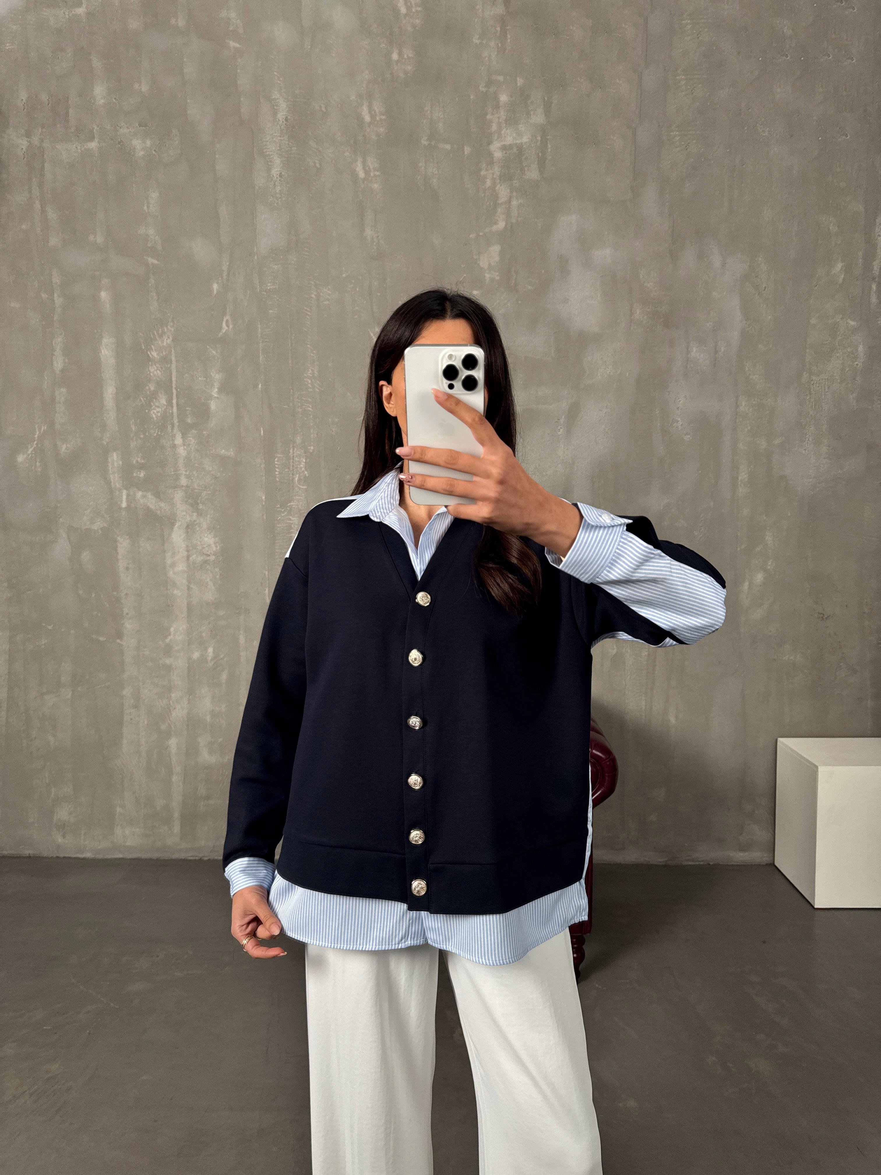 Nico Gömlek Detaylı Düğmeli Hırka