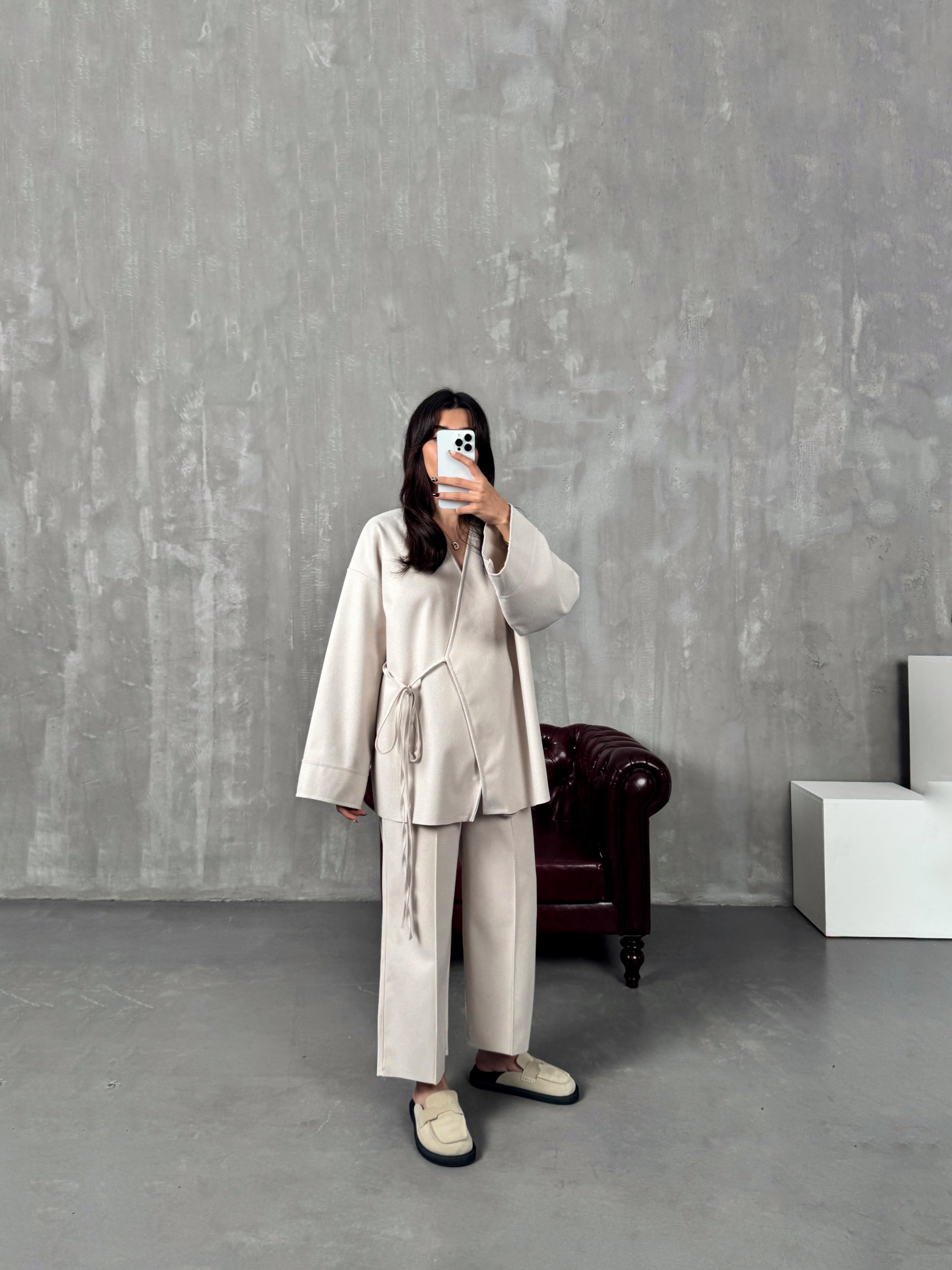 Drex Taş Yumuşak Kaşe Kimono TakımGausTAKIMGU00903813