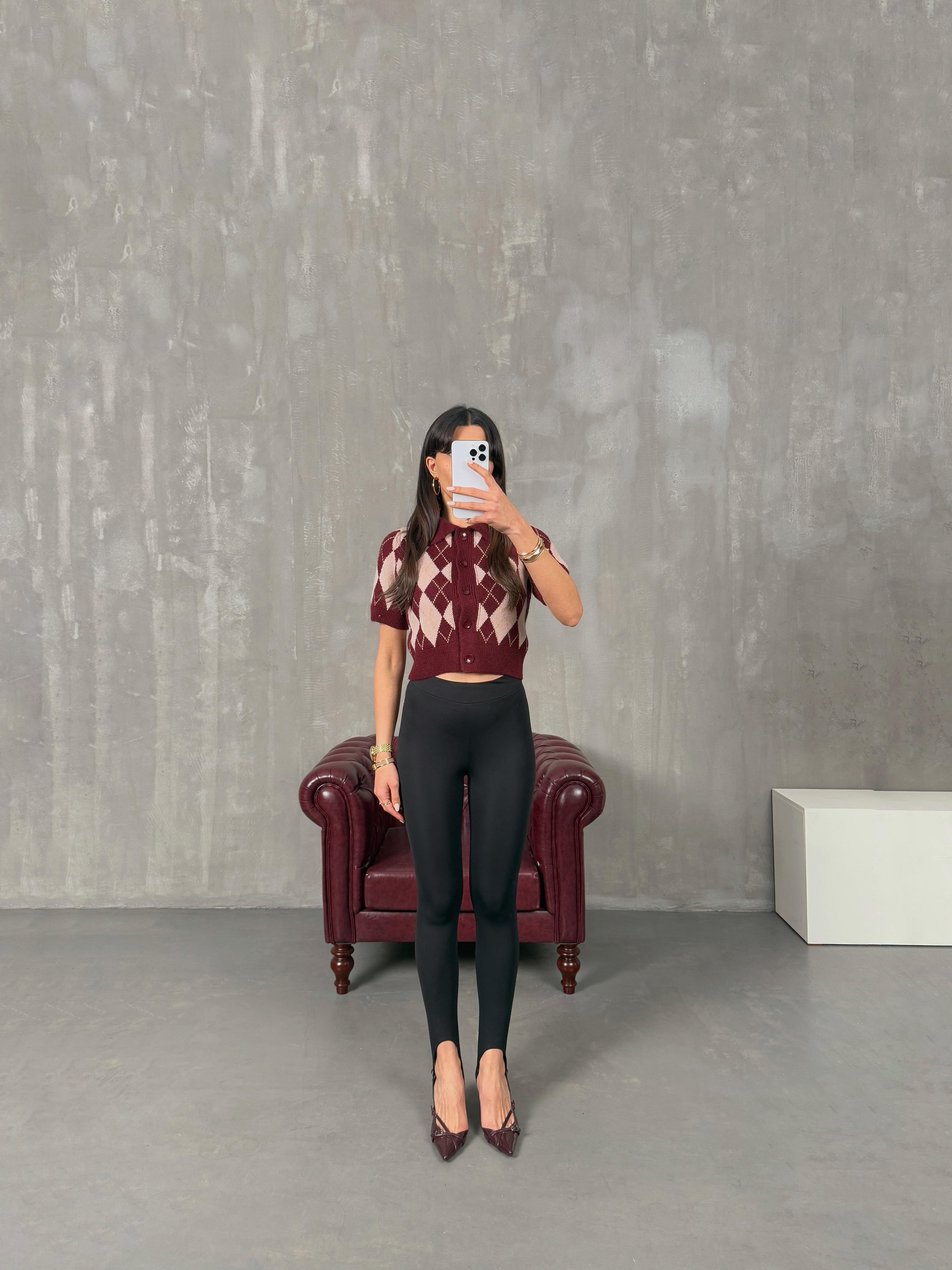 Raser Siyah Topuktan Geçirmeli Yumuşak Dokulu Tayt