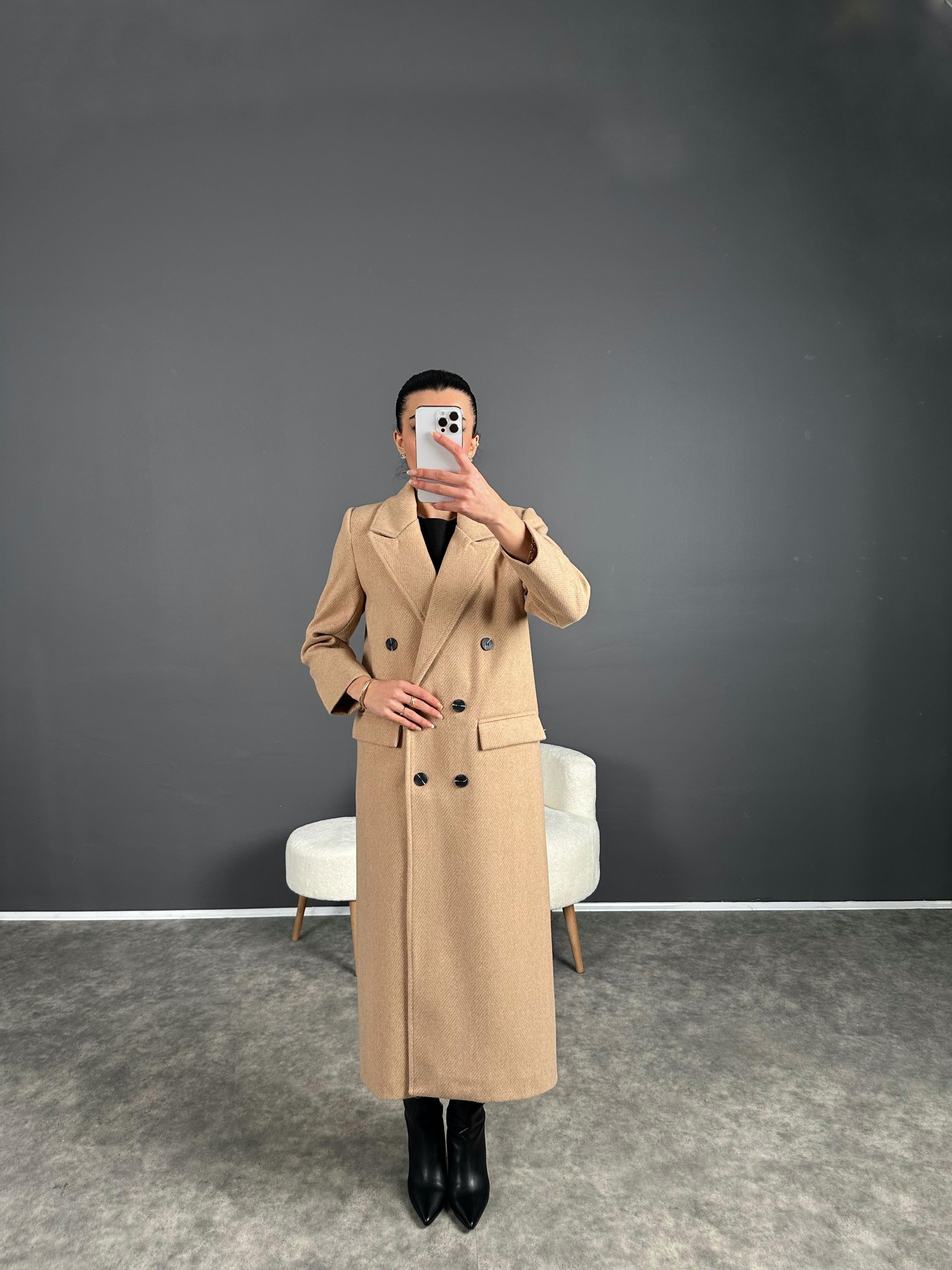 Willy Kahve Balıksırtı Premium Uzun Astarlı KabanGausKABANGU004204