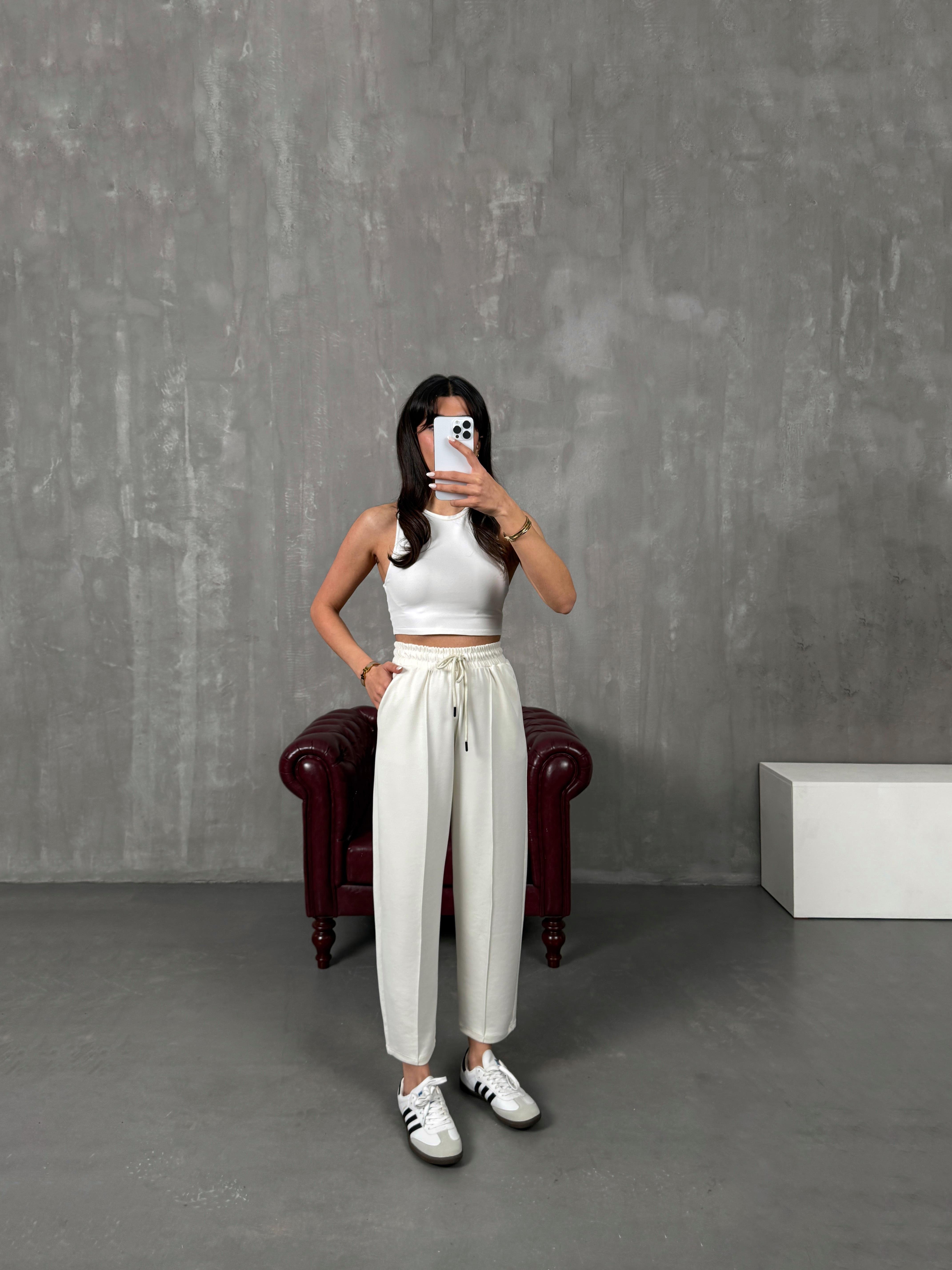 Sofya Ekru Oysh Muadil Modal Kumaş Balon PantolonGausPANTOLONGU100219