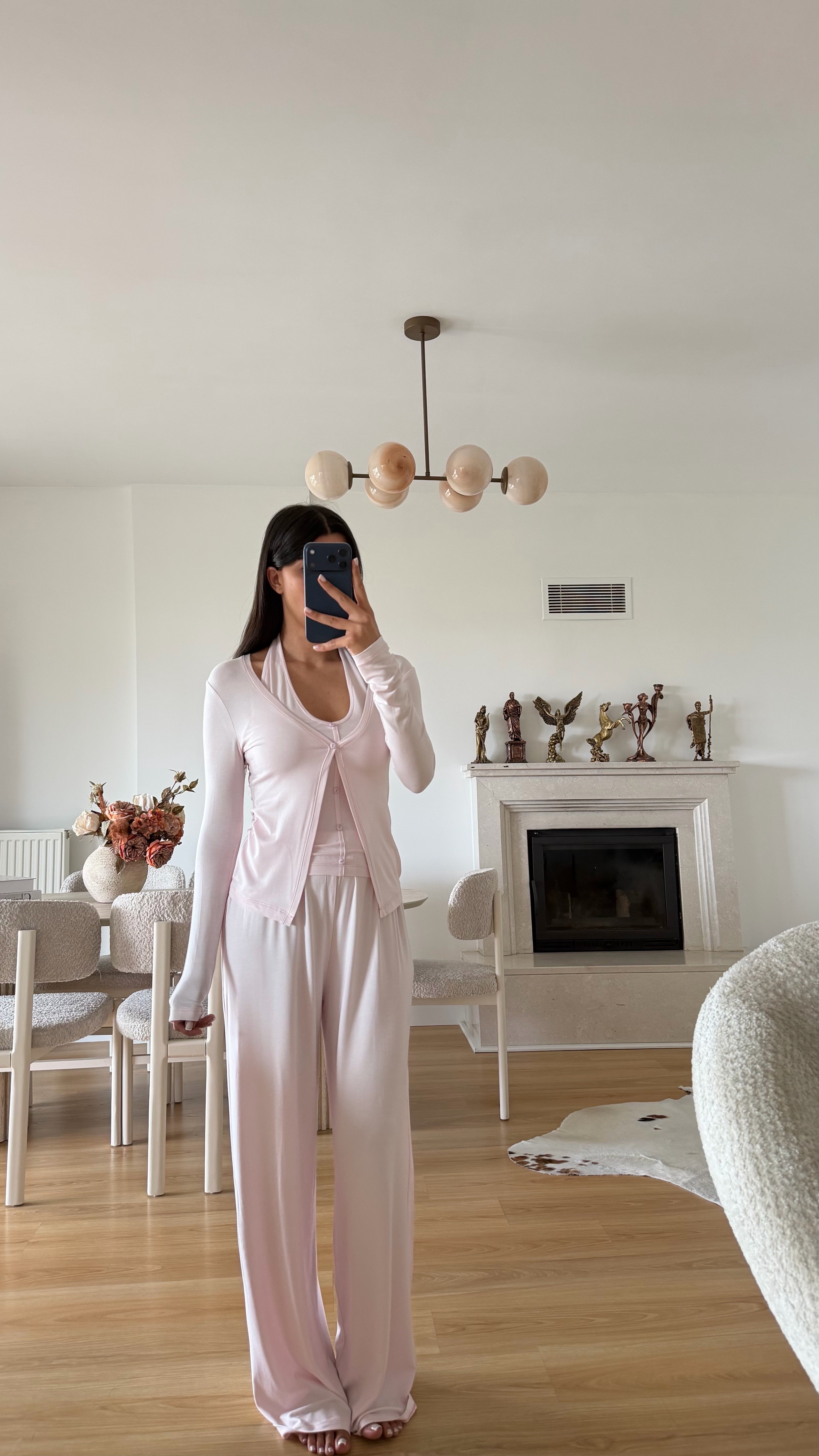 Pembe ZR Model Atlet Detaylı Hırka Pantolon İkli Takım GAUS-02100GAUSTAKIMGAUS-02100