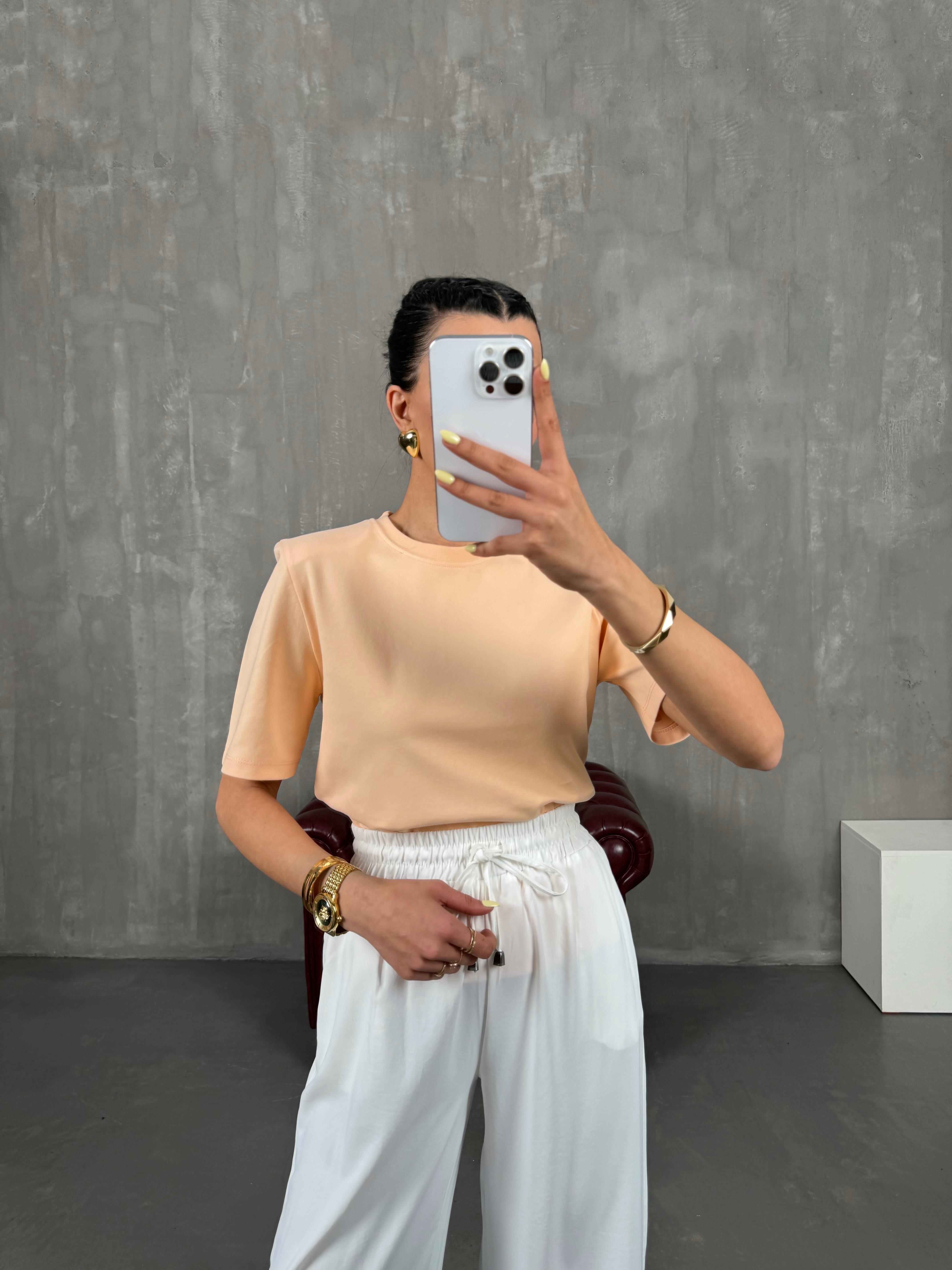 Somon Bisiklet Yaka Vatkalı Basic Tshirt Gaus00118GausTSHIRTGU1001267