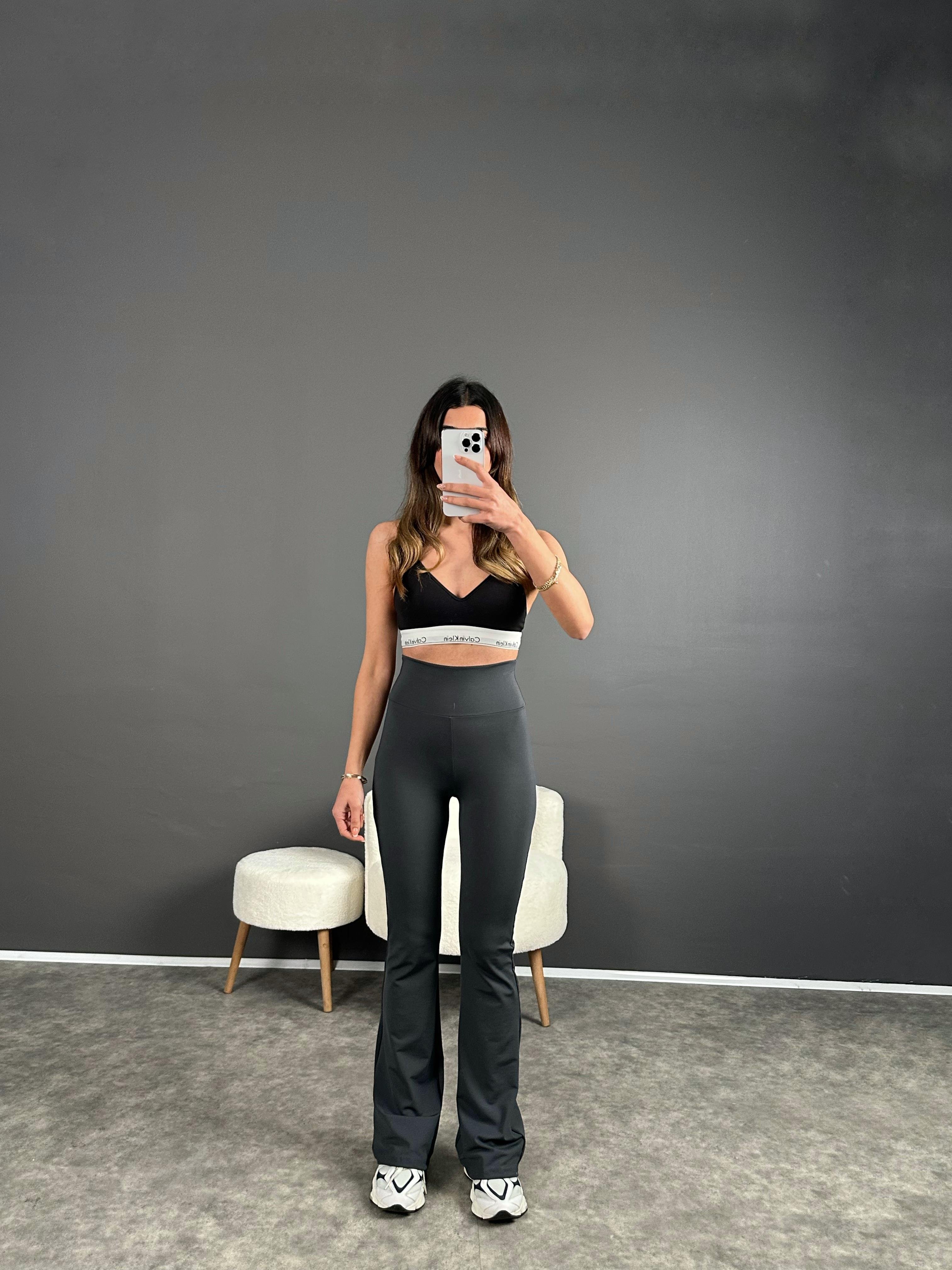 Oysh Füme İspanyol Paça PantolonGausPANTOLONGU004114