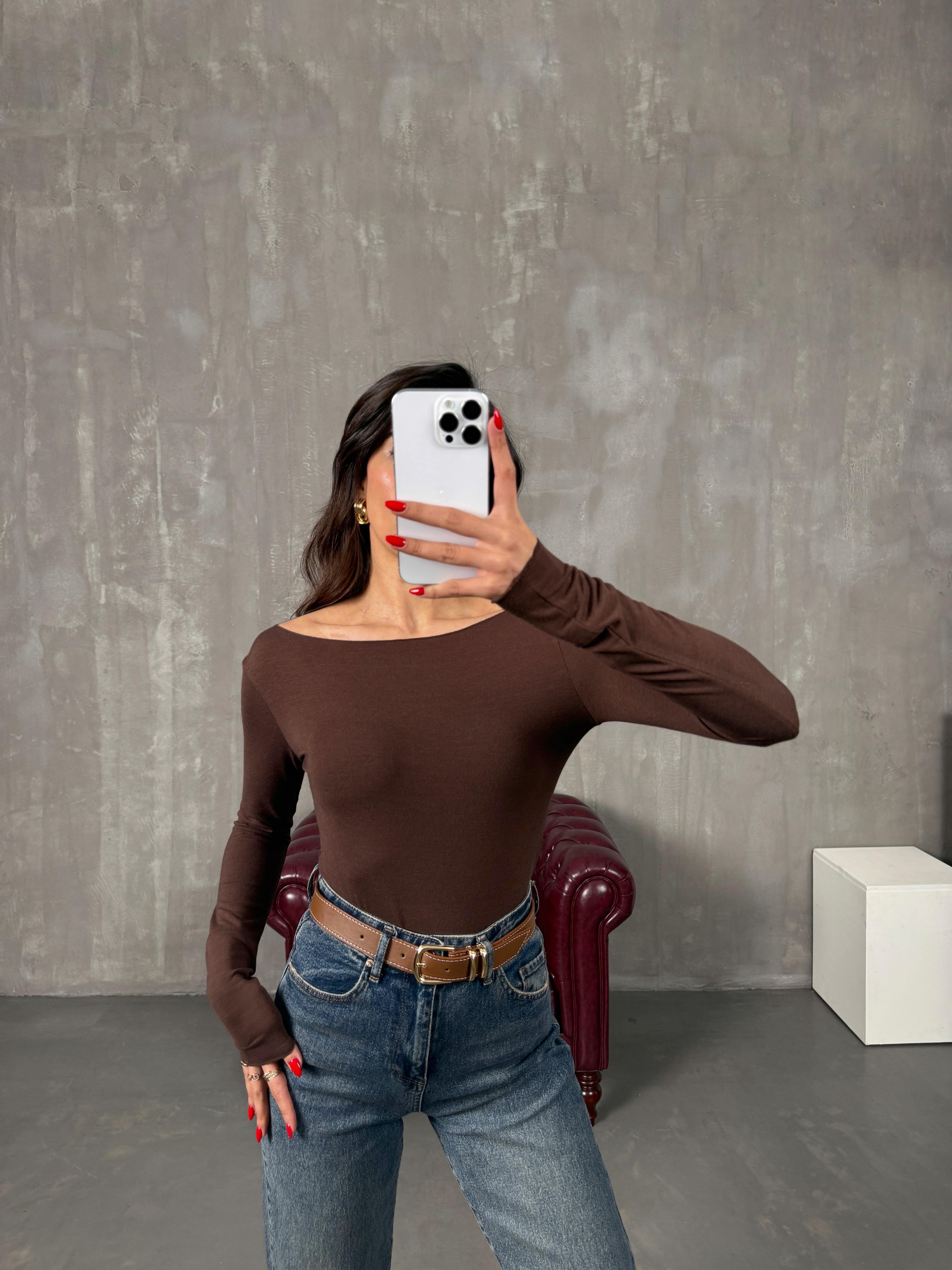 Riyo Kahve MD Yumuşak Bluz