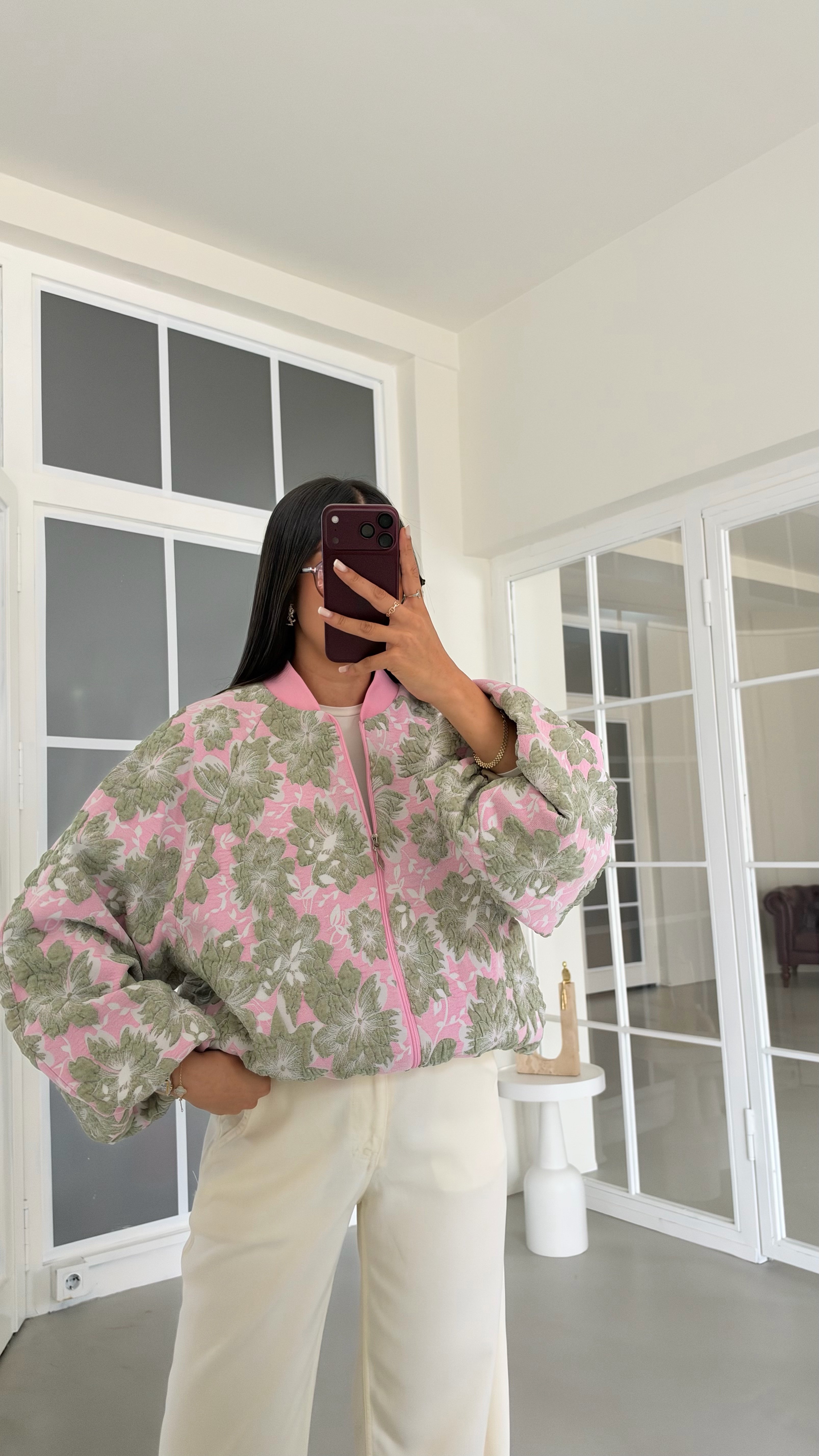 Pembe Astarlı Pintrest Ceket GAUS-02208GAUSJacketsGAUS-02208