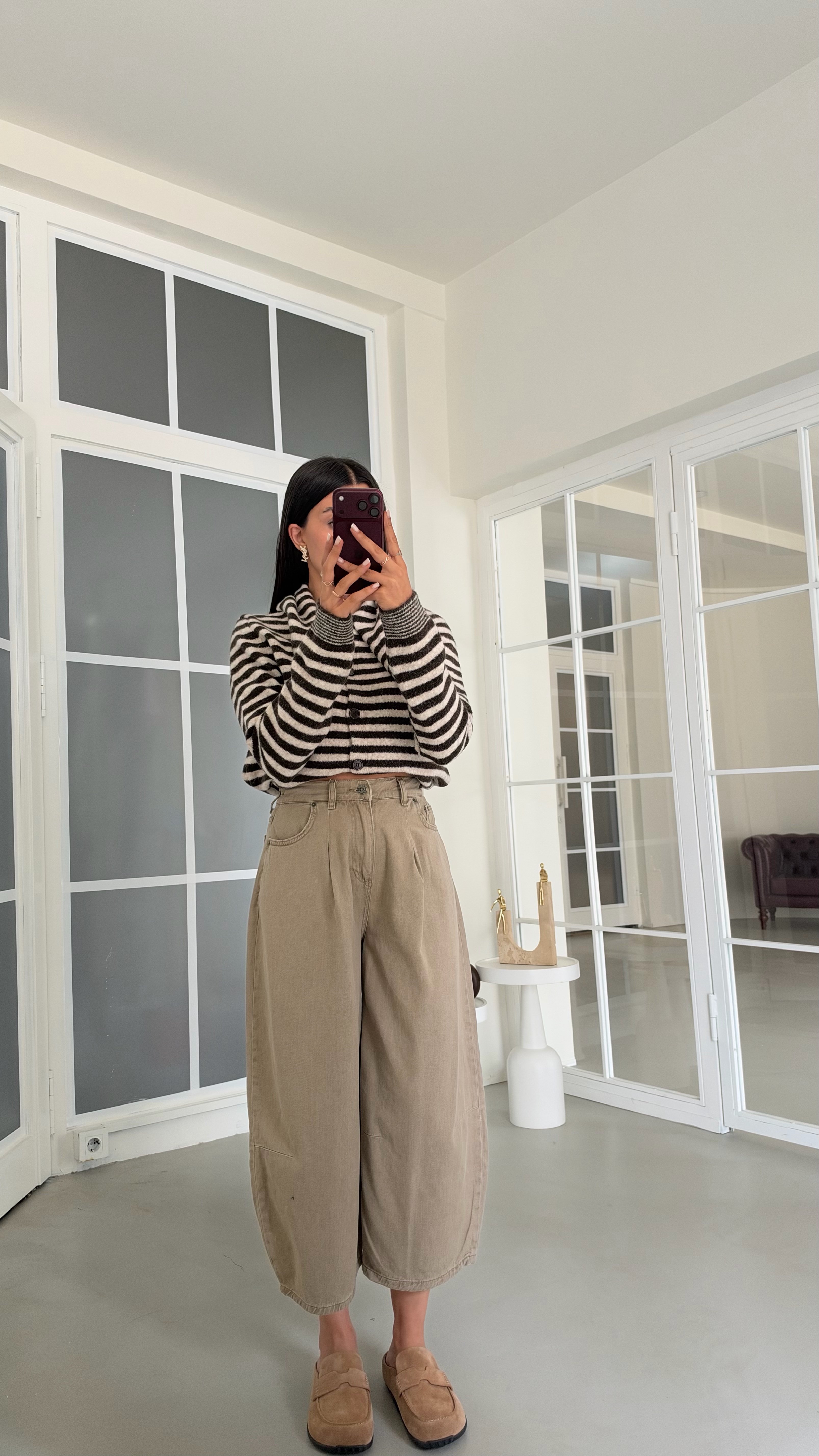 Açık Yeşil Beli Lastikli Oversize Jean GAUS-02030GAUSDENİM PANTOLONGAUS-02030