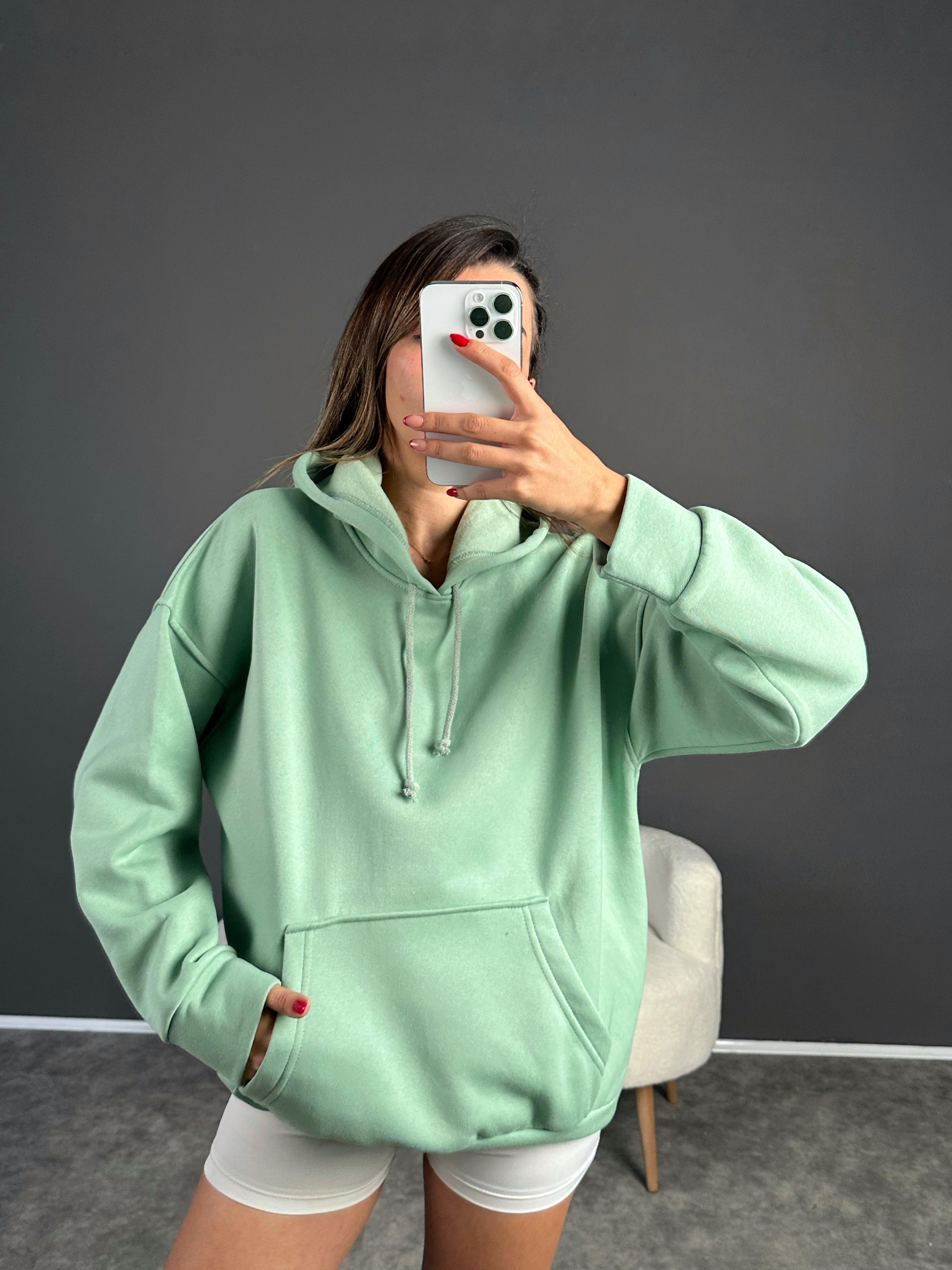 Su Yeşili Şardonlu SweatshirtGausSWEATSHIRTGU002419