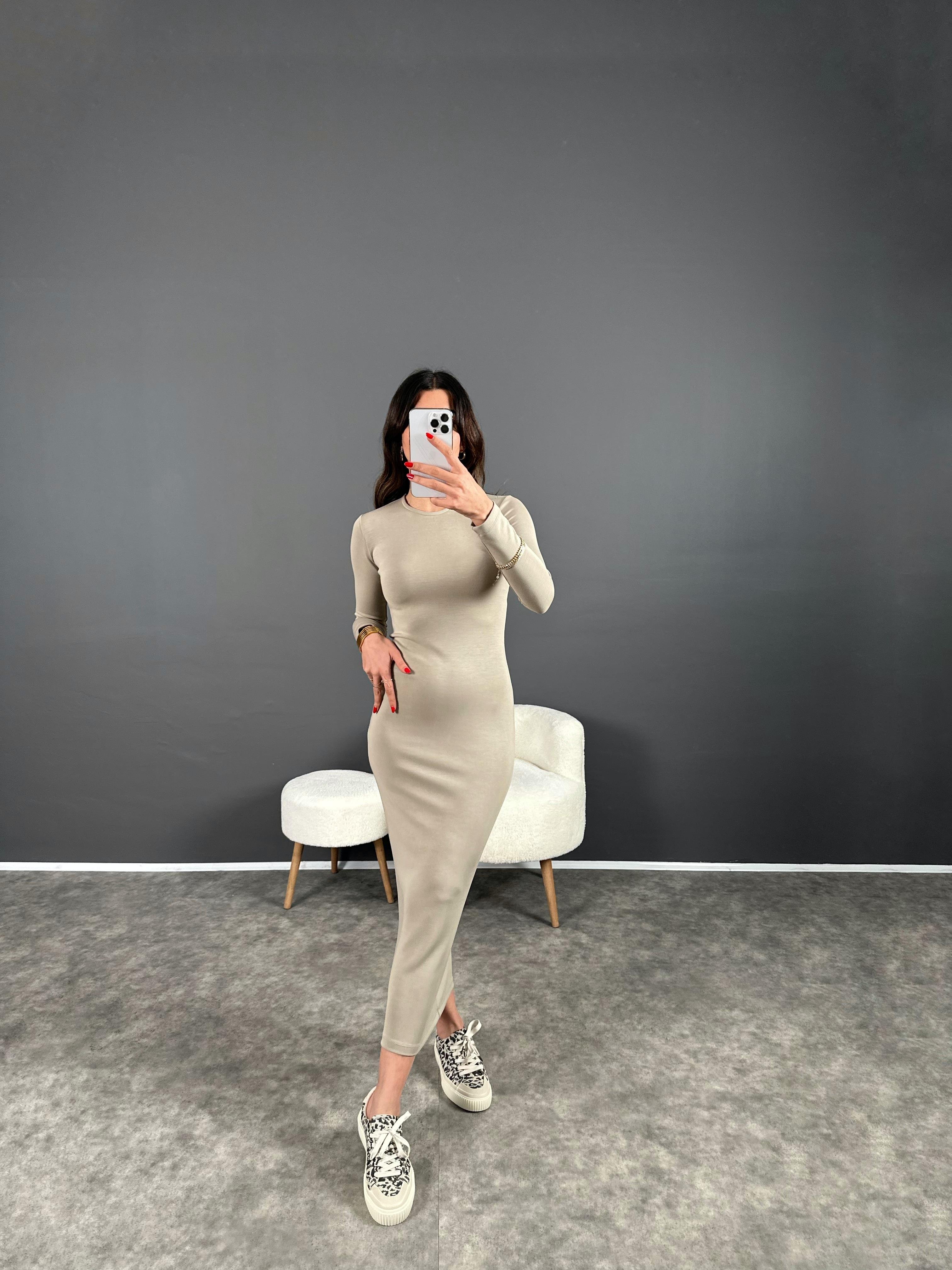 Vizon Oys Kumaş Modal ElbiseGausELBİSEGU004423