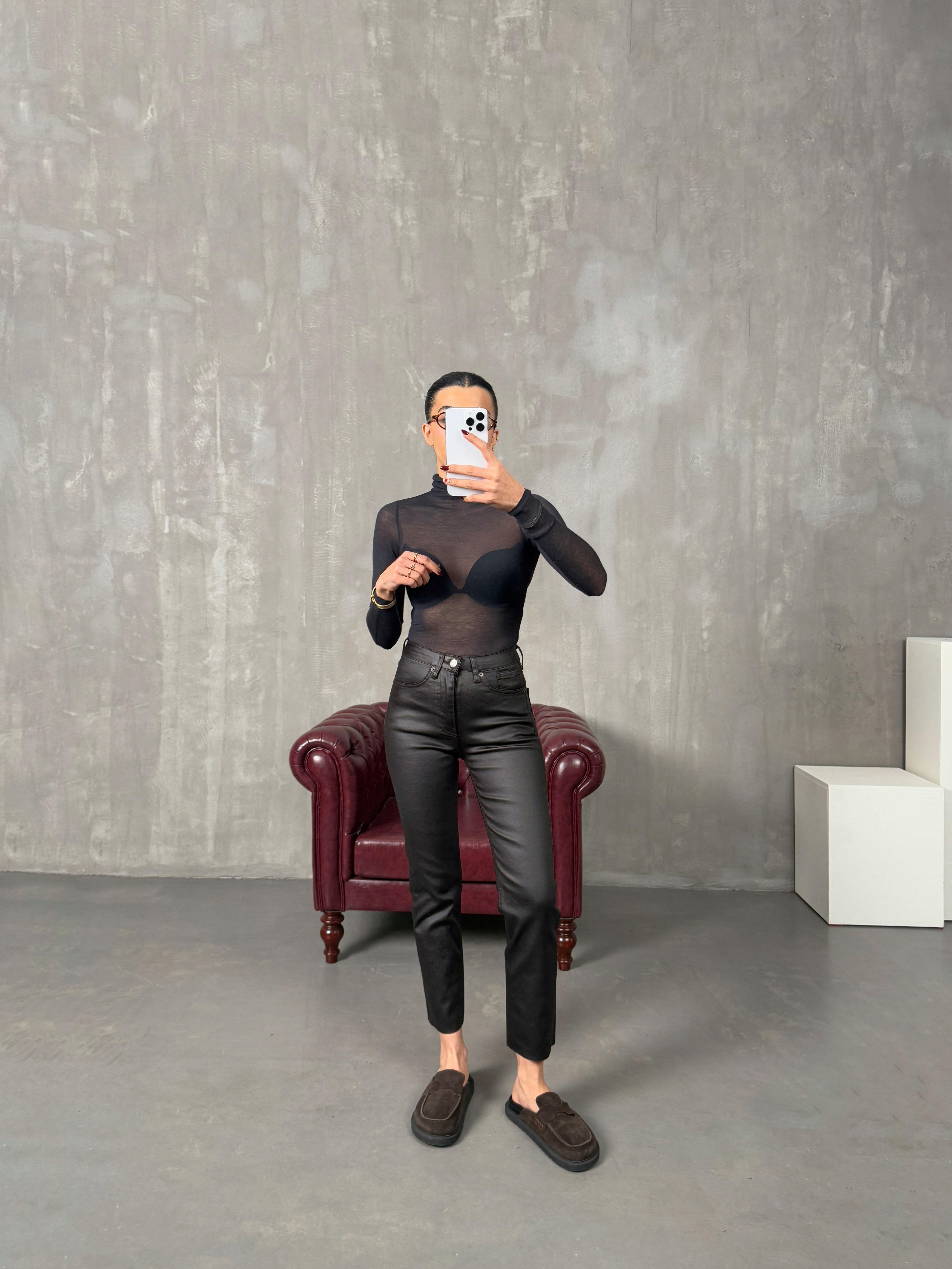 Zeland Kahve ZR Model Mumlu Kesik Paça PantolonGausPANTOLONGU10088